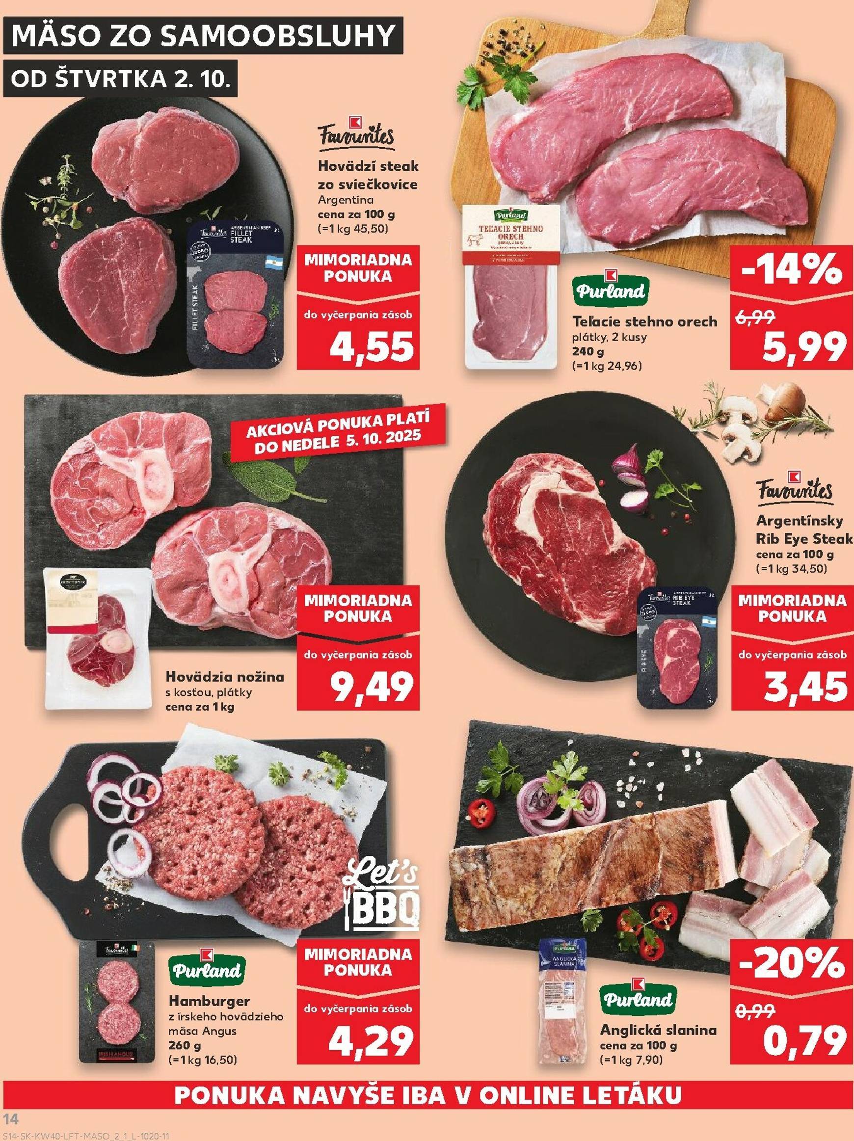 Page 14 of Aktuálny kaufland leták platný od štvrtka 02.10 do 08.10