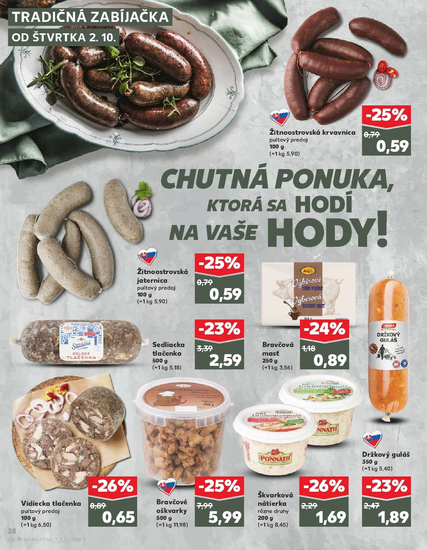 Page 28 of Aktuálny kaufland leták platný od štvrtka 02.10 do 08.10