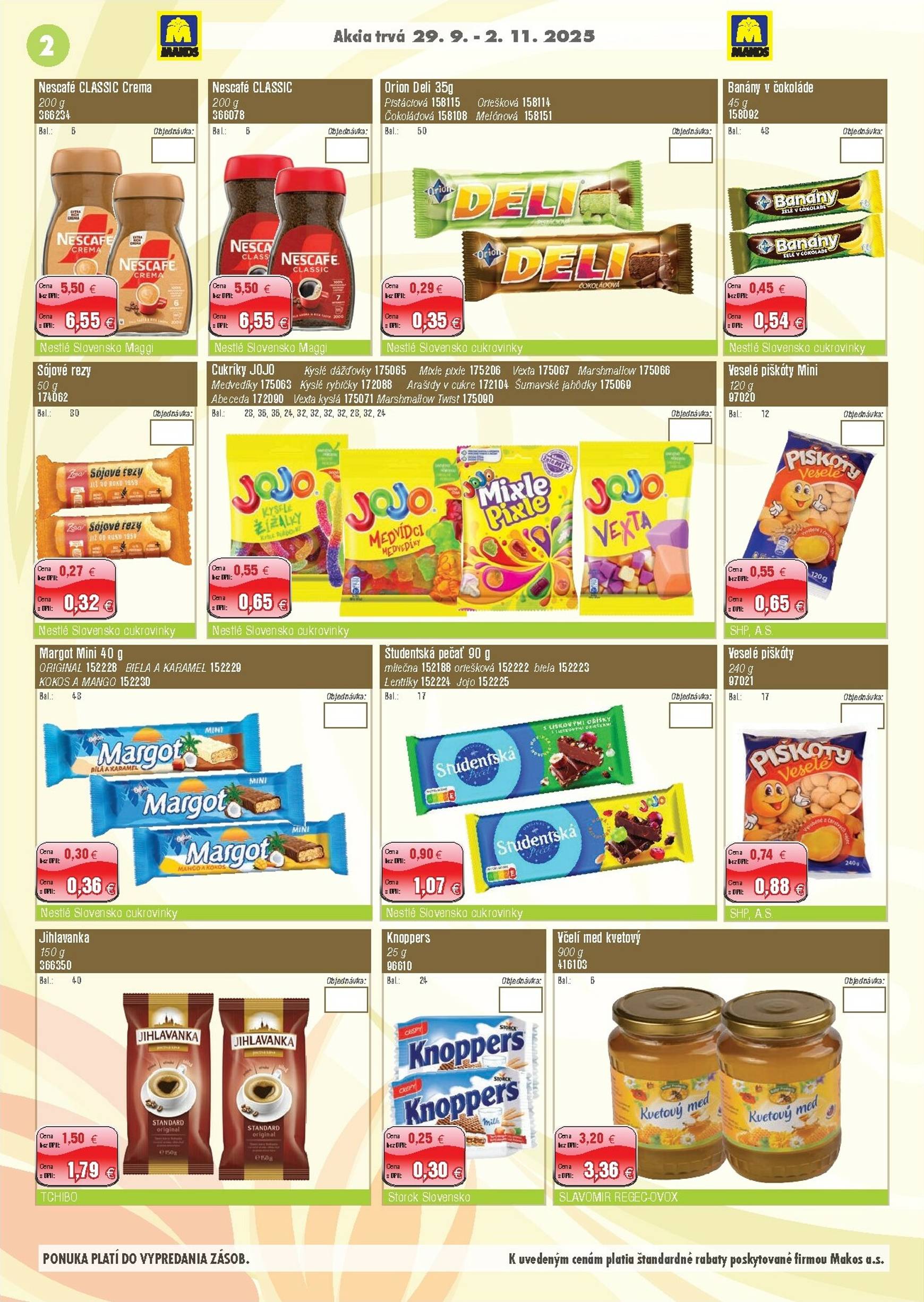 Page 2 of Aktuálny makos leták platný od pondelka 29.09 do 02.11