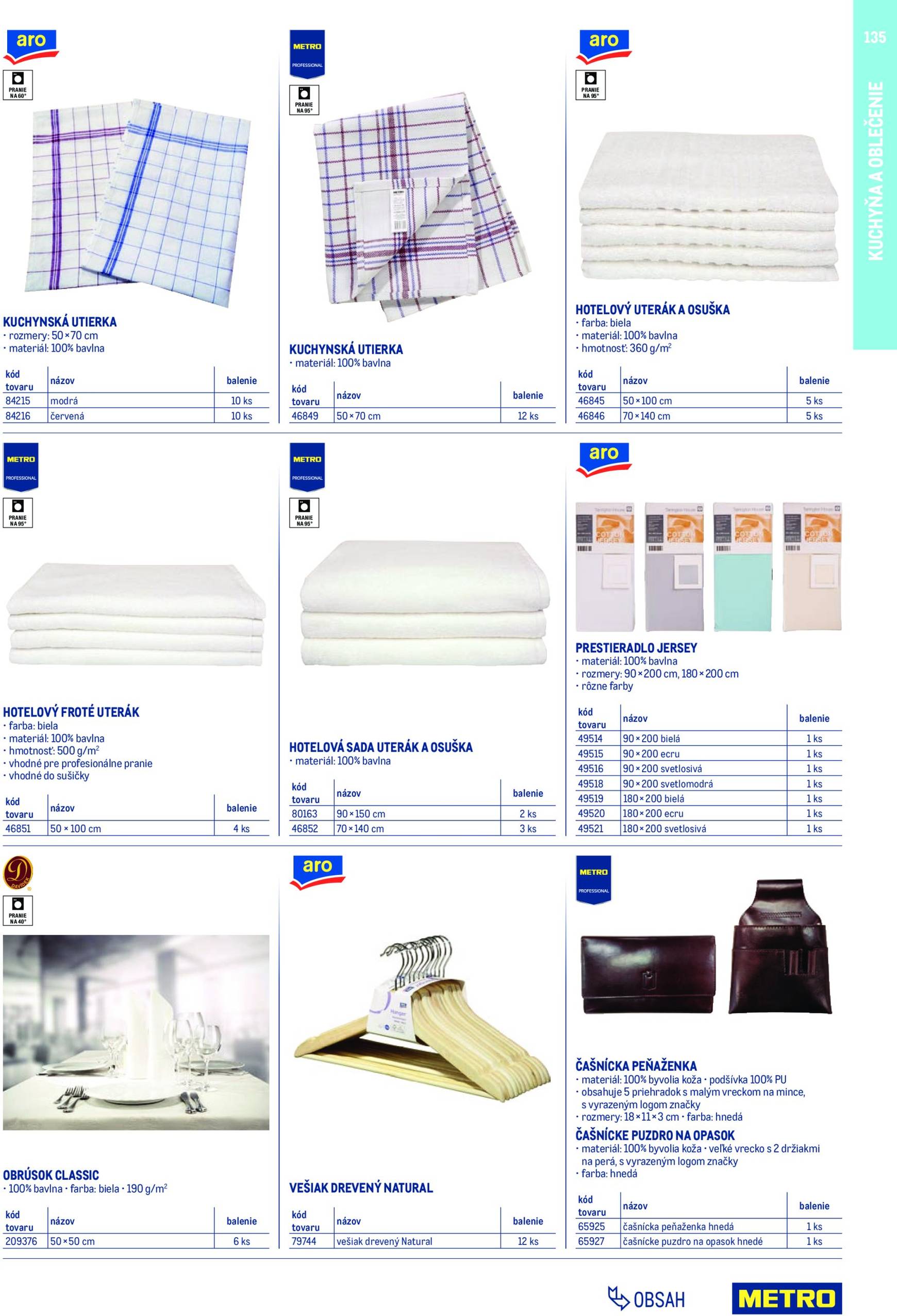 Page 135 of Aktuálny metro leták platný od nedele 01.02 do 31.01