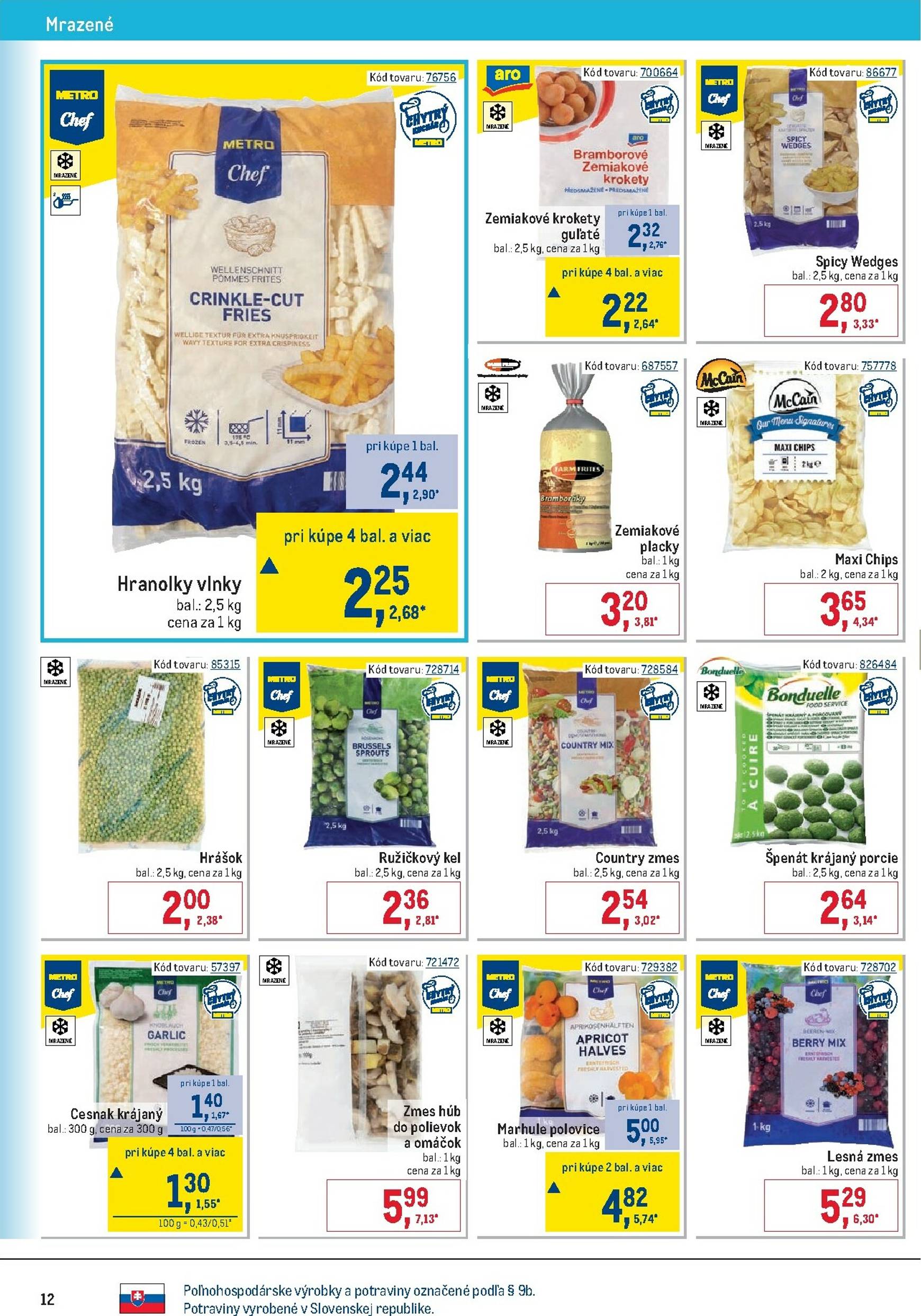 Page 12 of Aktuálny metro leták platný od stredy 10.09 do 07.10