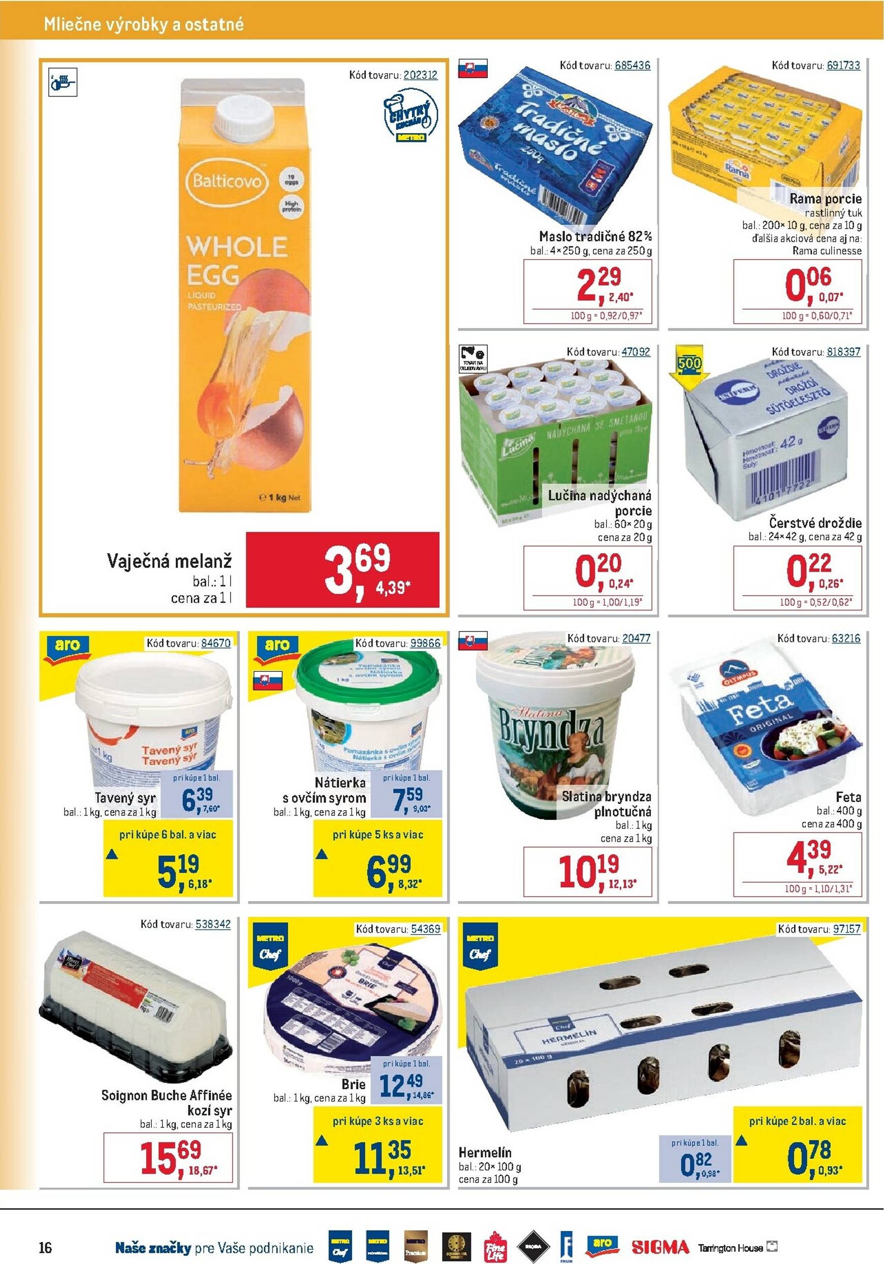 Page 16 of Aktuálny metro leták platný od stredy 10.09 do 07.10