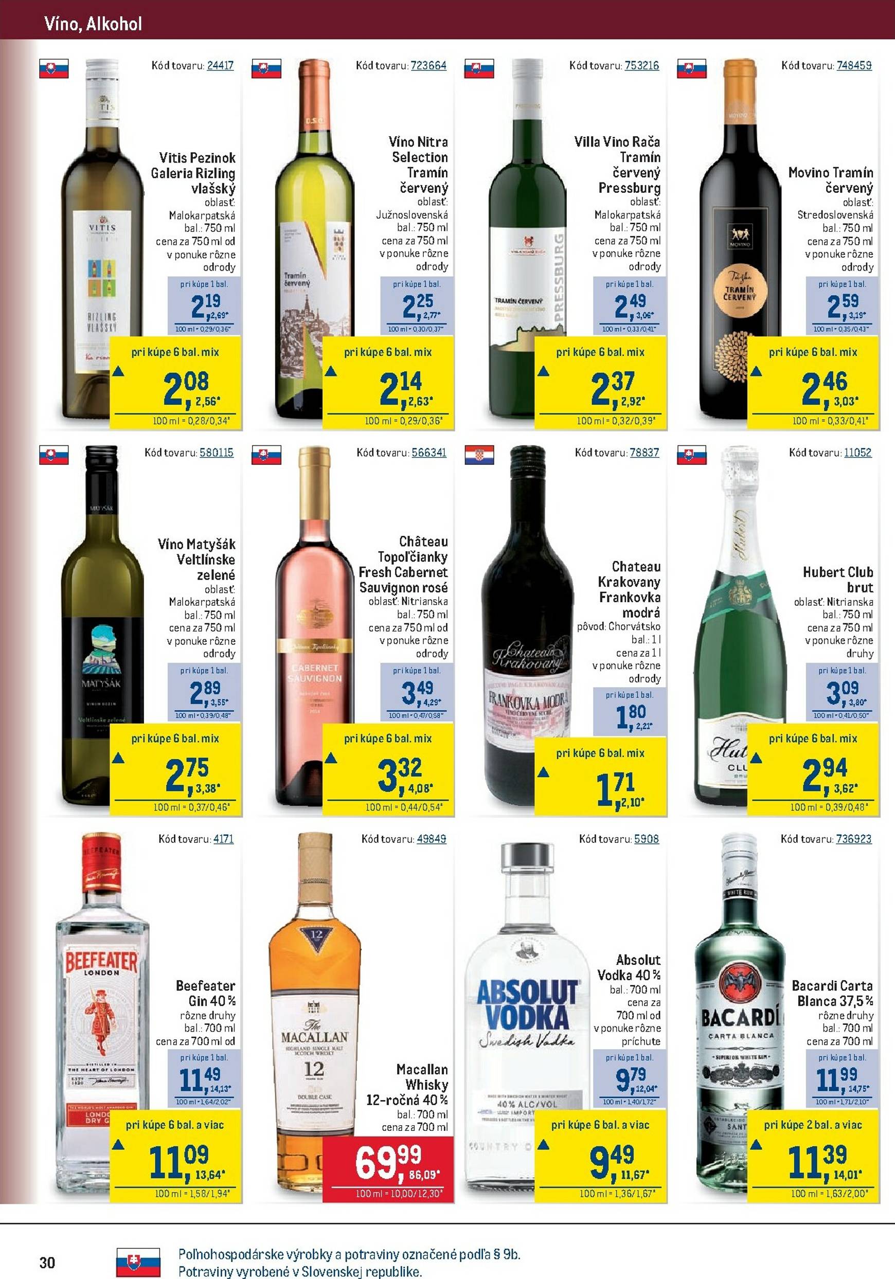 Page 30 of Aktuálny metro leták platný od stredy 24.09 do 07.10