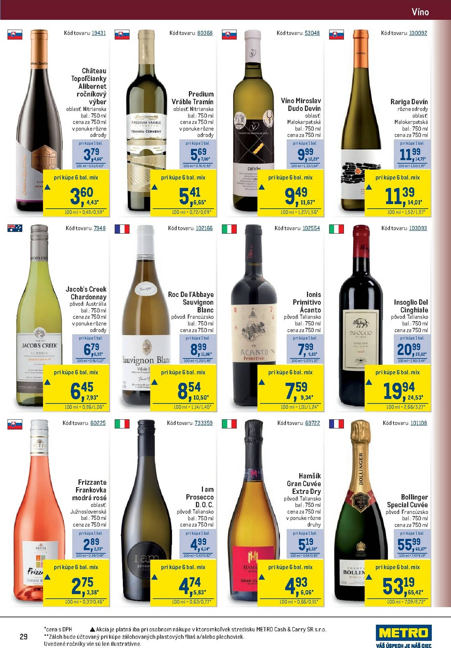 Page 29 of Aktuálny metro leták platný od stredy 24.09 do 07.10