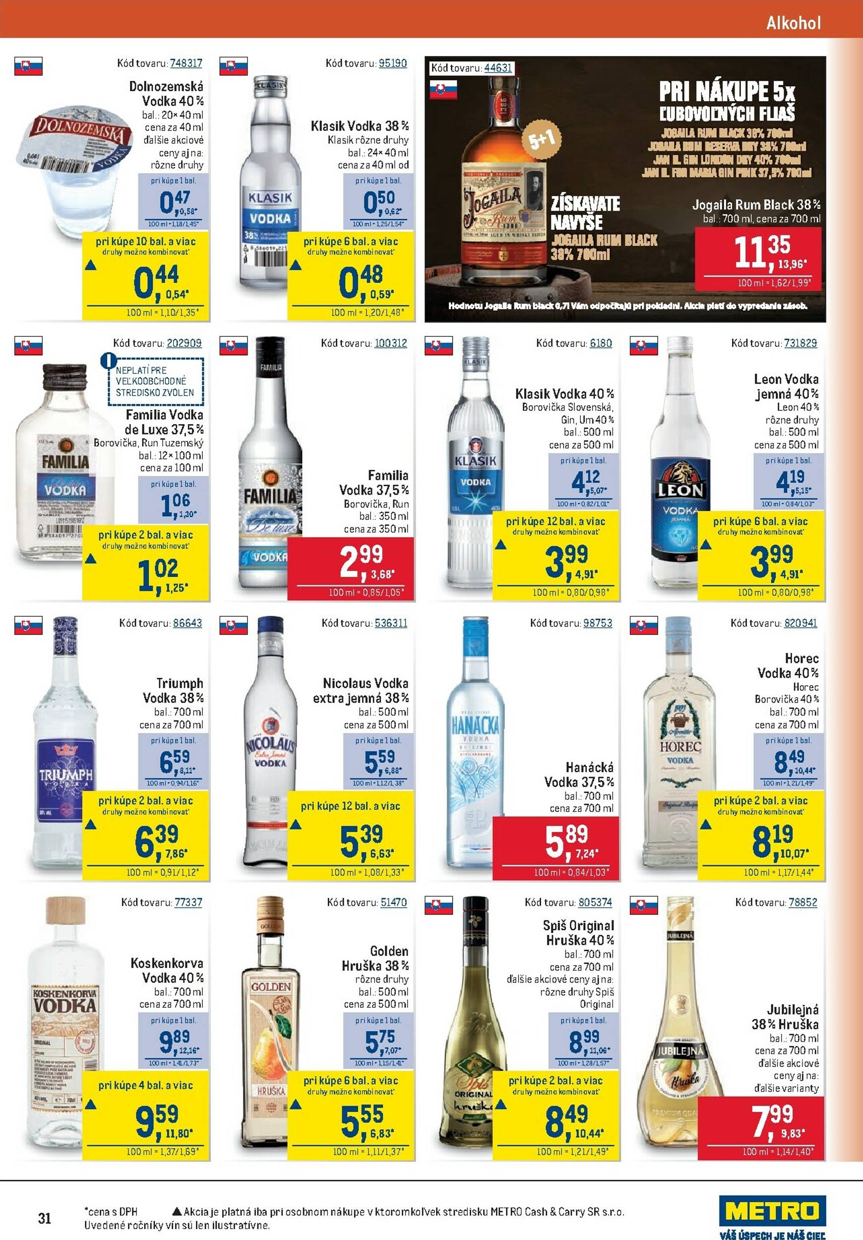 Page 31 of Aktuálny metro leták platný od stredy 24.09 do 07.10