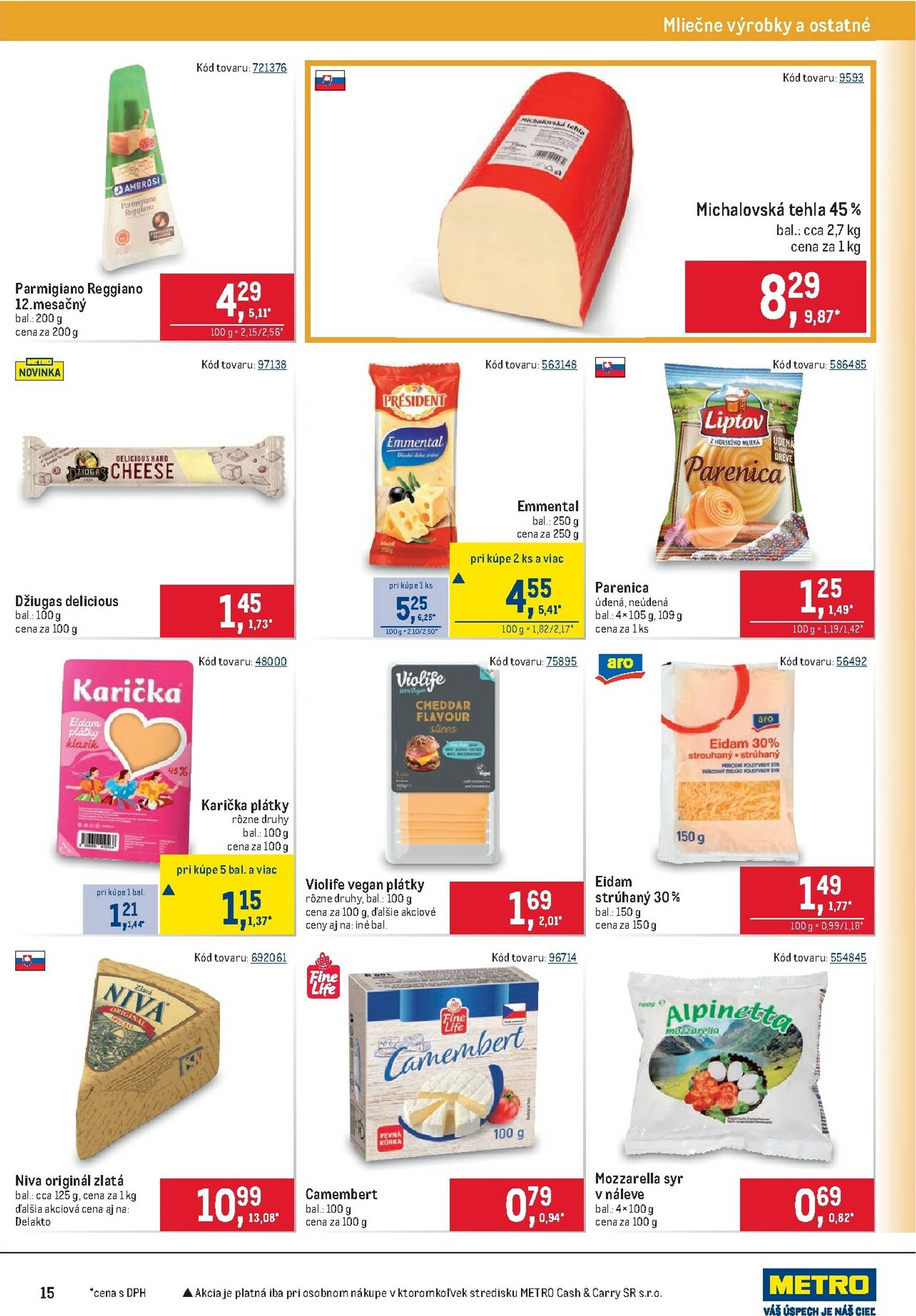 Page 15 of Aktuálny metro leták platný od stredy 24.09 do 07.10