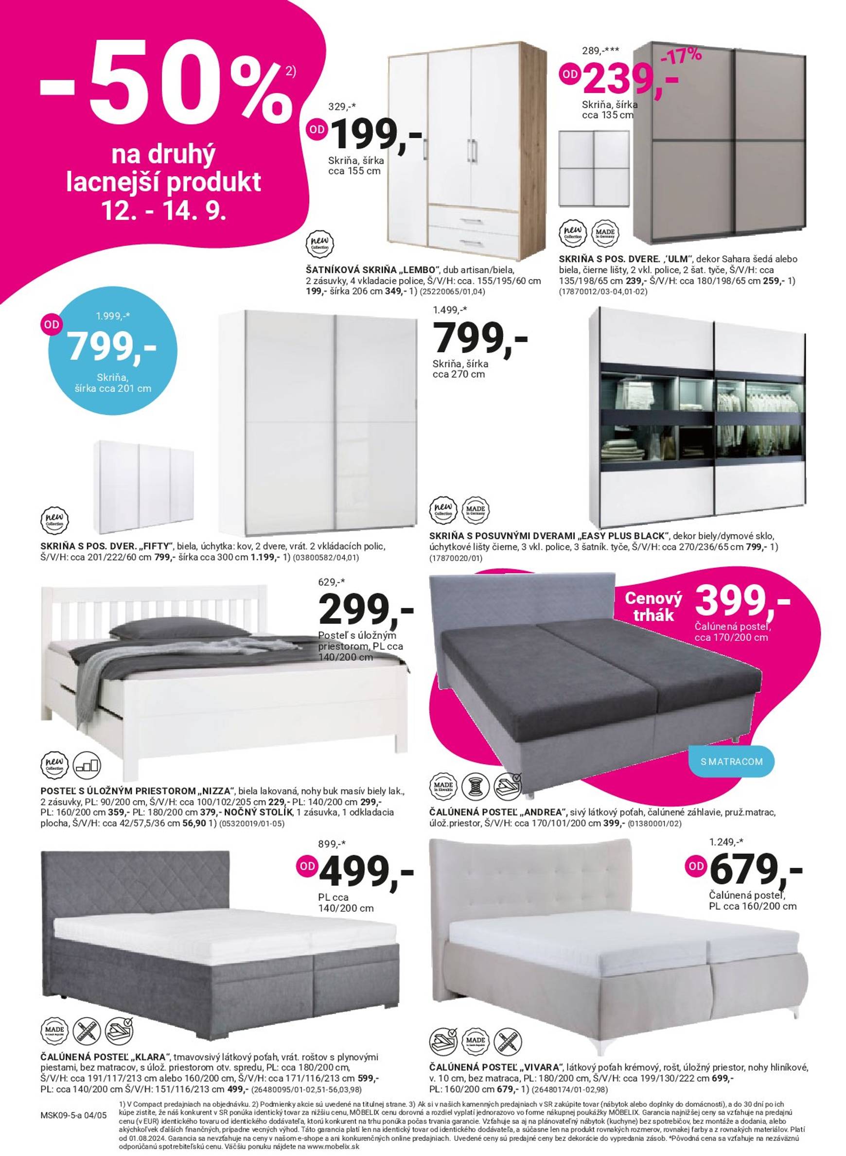 Page 4 of Aktuálny mobelix leták platný od pondelka 08.09 do 12.10