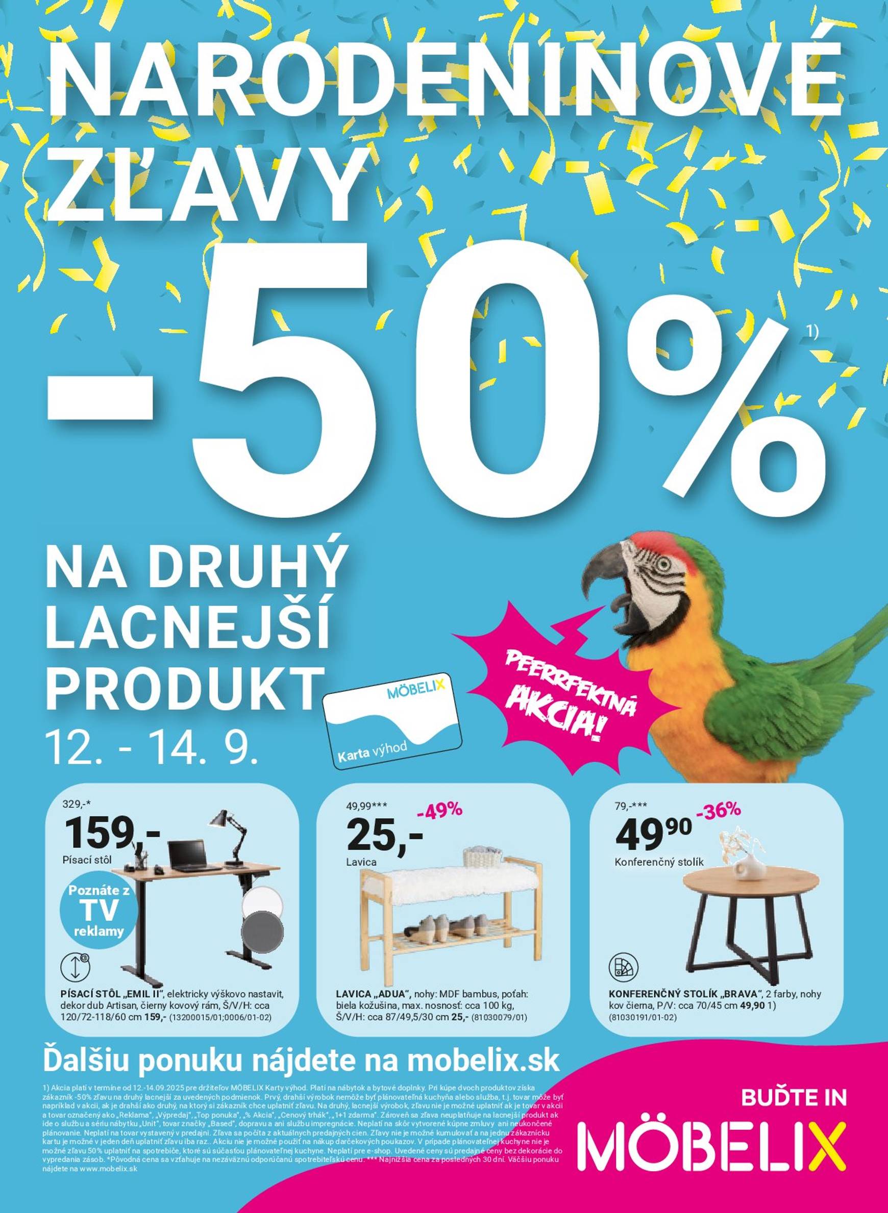 Page 1 of Aktuálny mobelix leták platný od pondelka 08.09 do 12.10