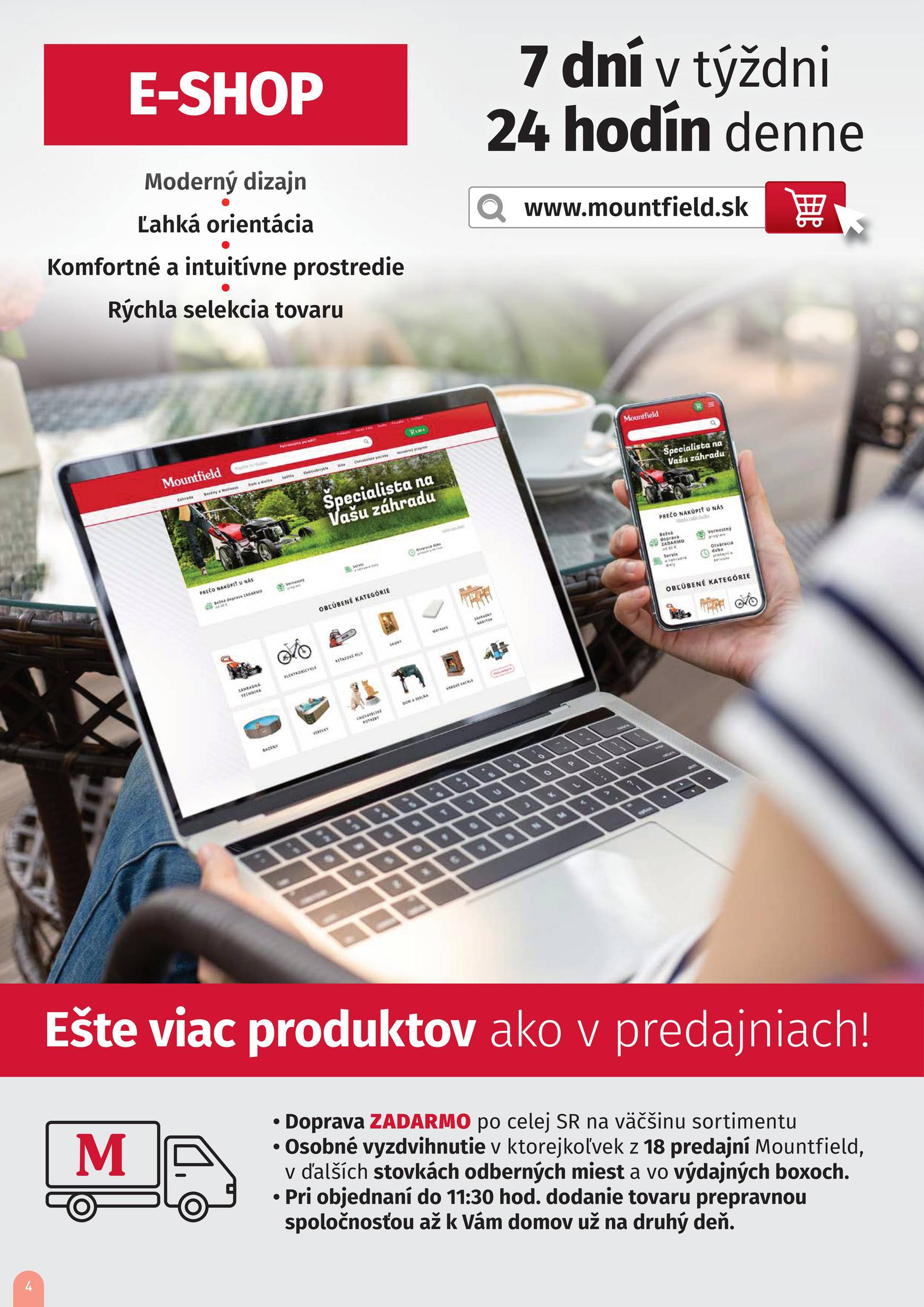 Page 4 of Aktuálny mountfield leták platný od nedele 01.06 do 31.12