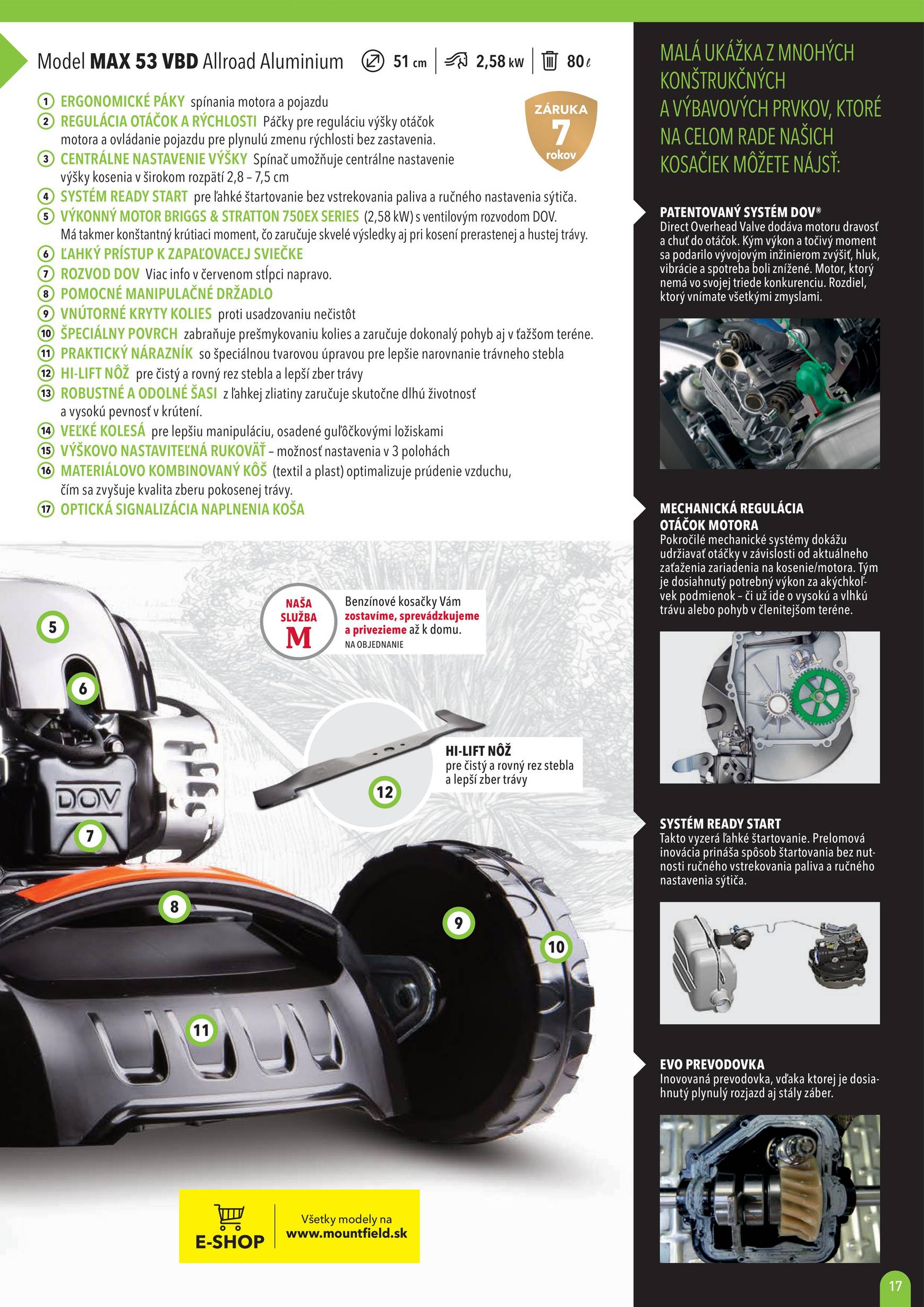 Page 17 of Aktuálny mountfield leták platný od nedele 01.06 do 31.12