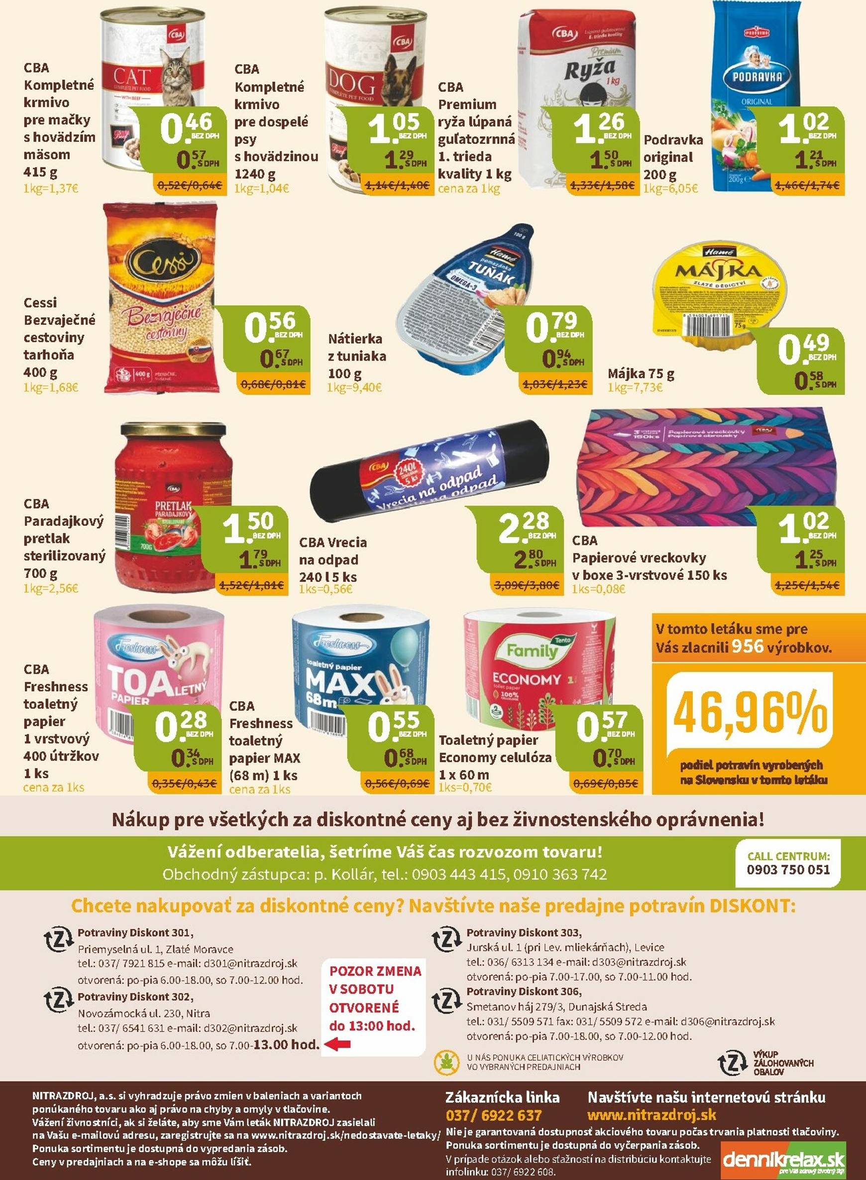 Page 8 of Aktuálny nitrazdroj leták platný od štvrtka 02.10 do 15.10