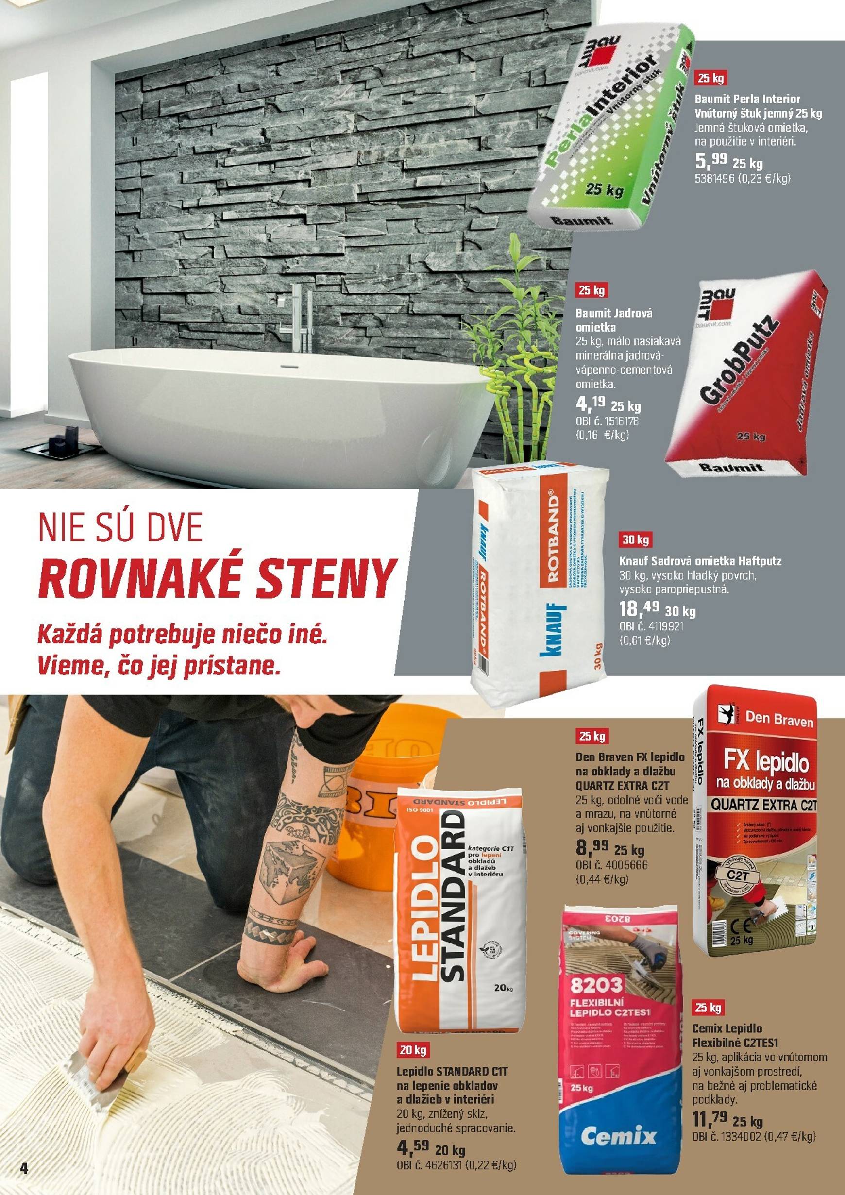 Page 4 of Aktuálny obi leták platný od pondelka 15.09 do 15.11