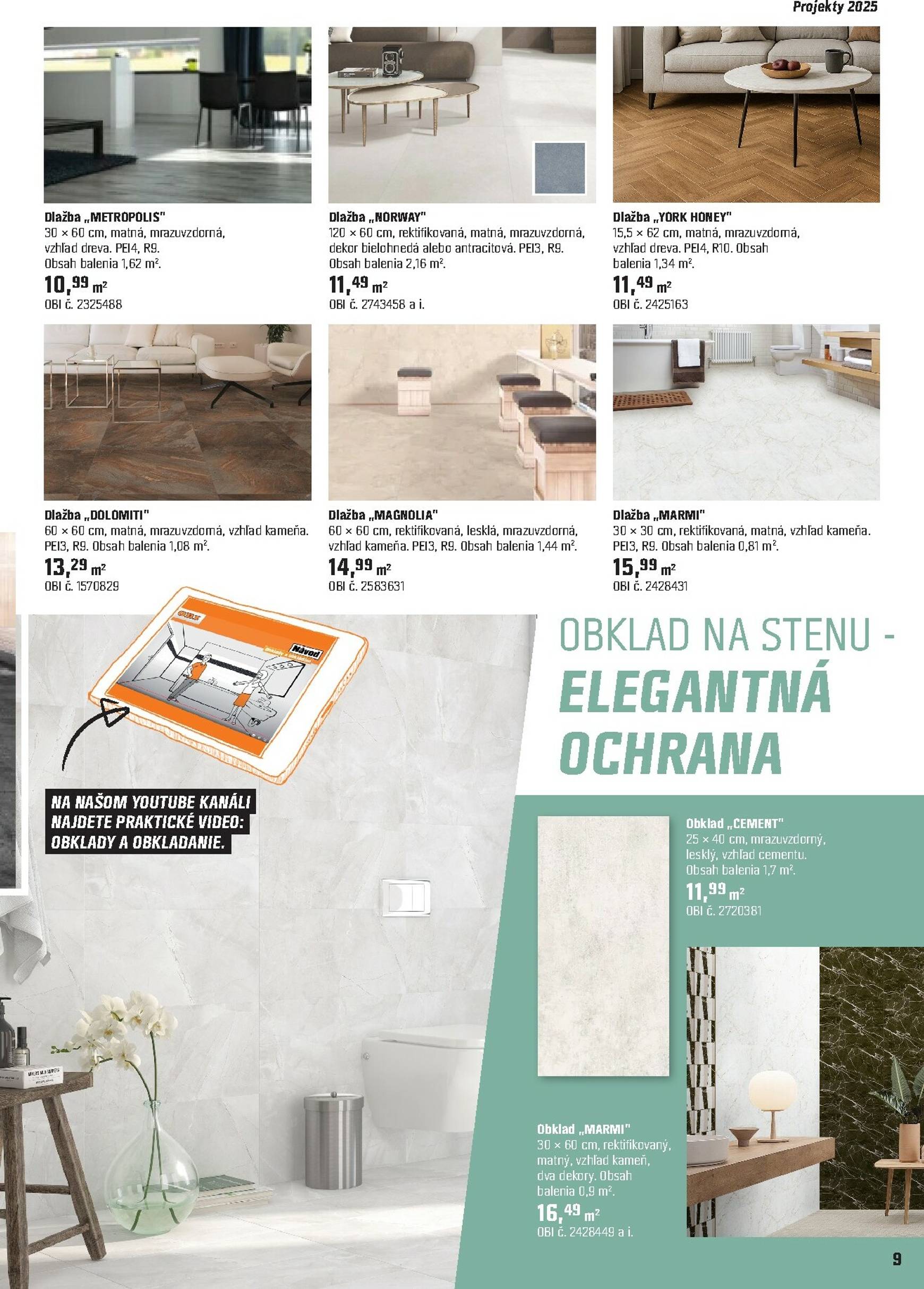 Page 9 of Aktuálny obi leták platný od pondelka 15.09 do 15.11