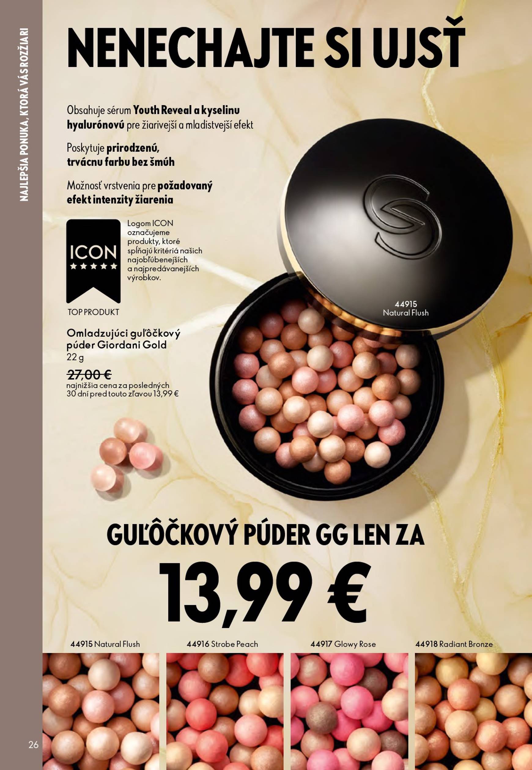 Page 26 of Aktuálny oriflame leták platný od stredy 01.10 do 21.10
