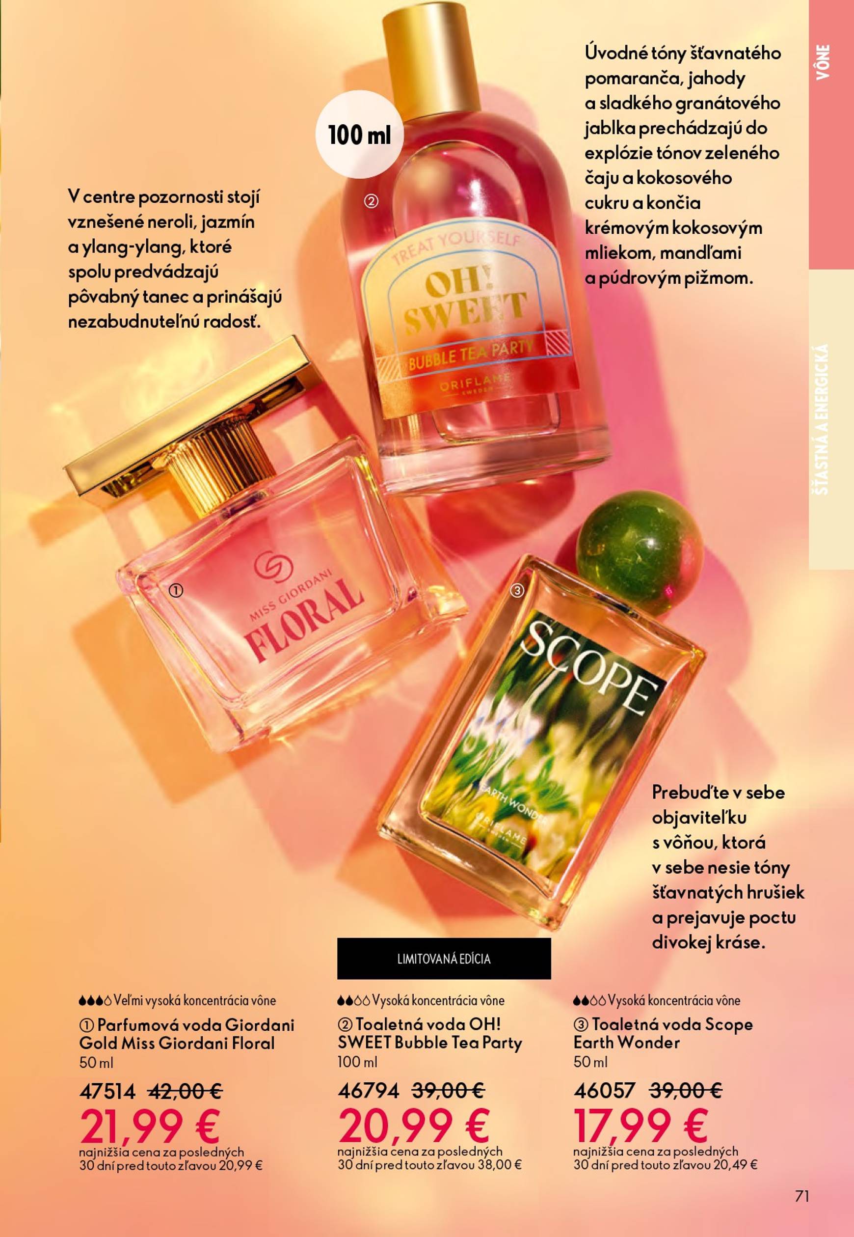 Page 71 of Aktuálny oriflame leták platný od stredy 01.10 do 21.10