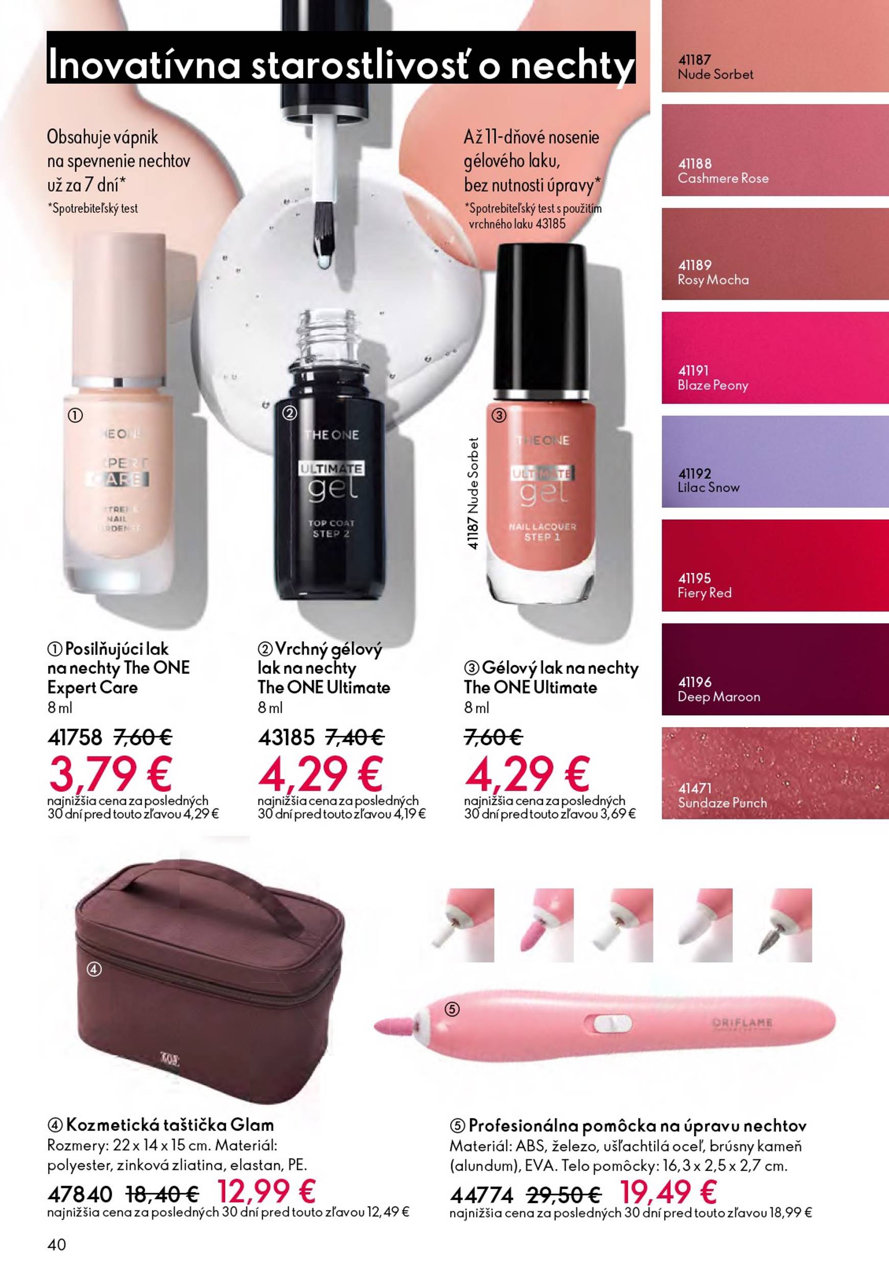 Page 40 of Aktuálny oriflame leták platný od stredy 01.10 do 21.10