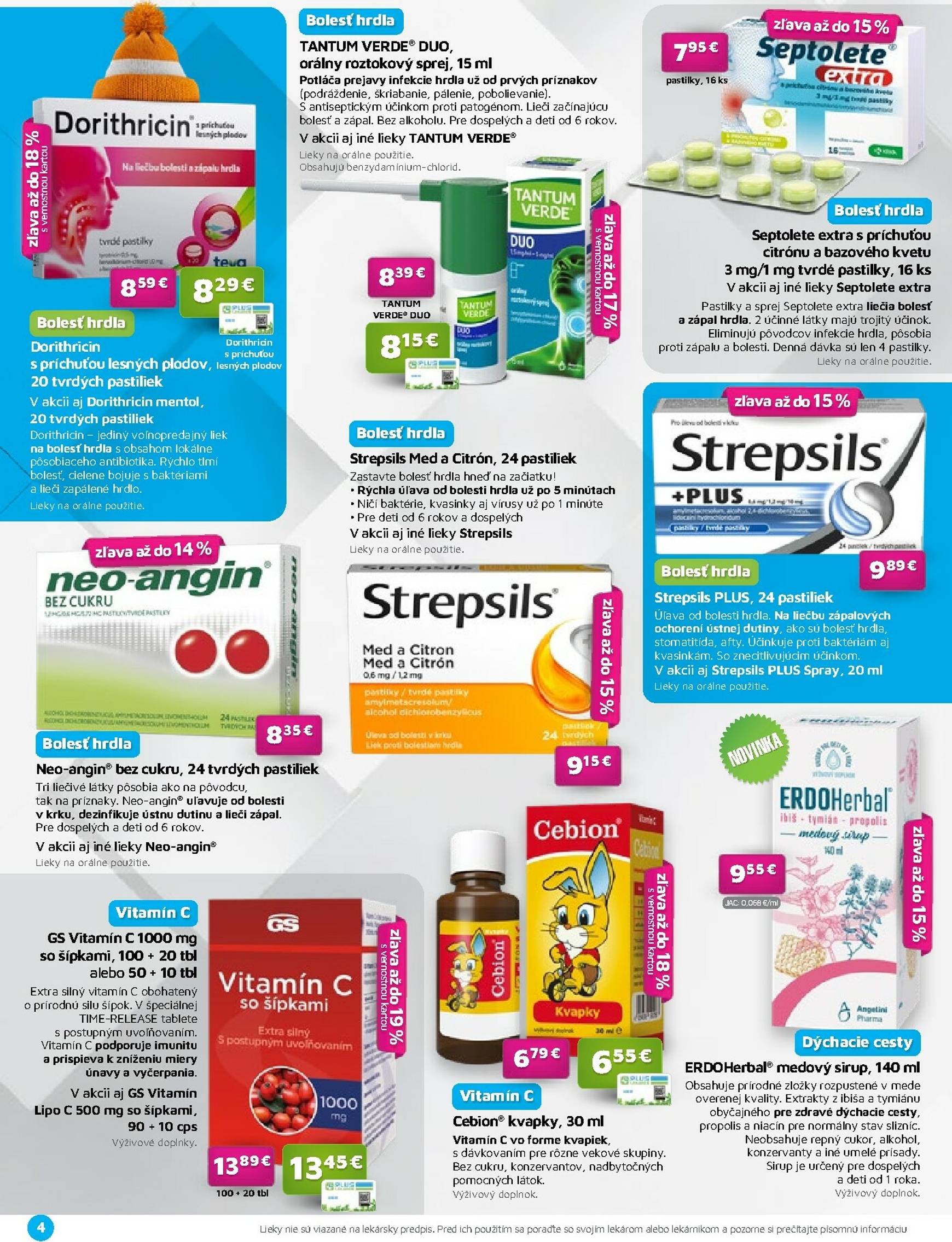 Page 4 of Aktuálny plus-lekaren leták platný od stredy 01.10 do 31.10