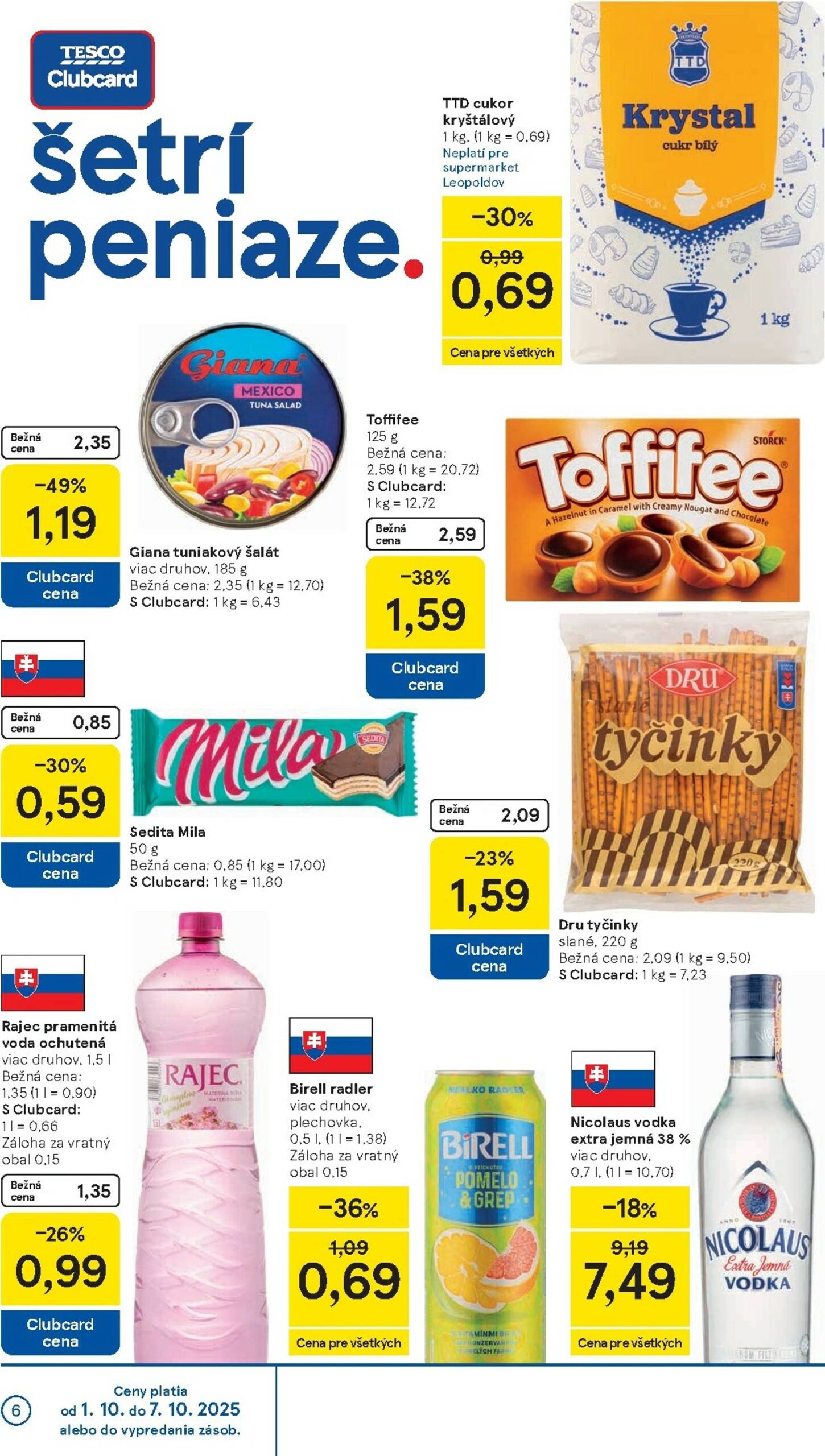 Page 6 of Aktuálny tesco leták platný od stredy 01.10 do 07.10