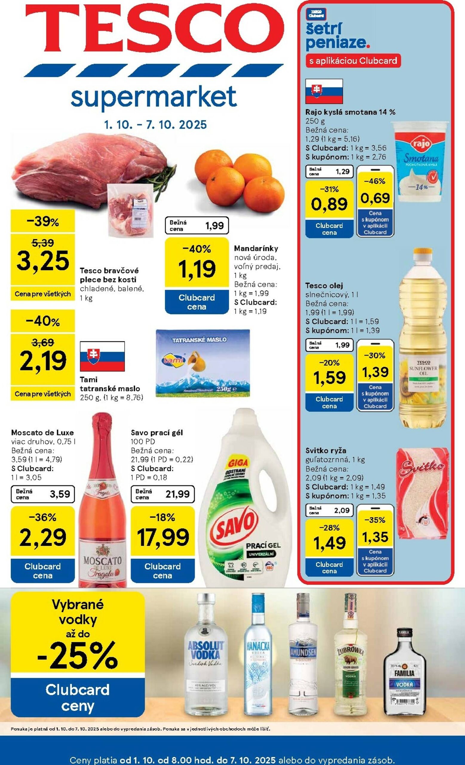 Page 1 of Aktuálny tesco leták platný od stredy 01.10 do 07.10