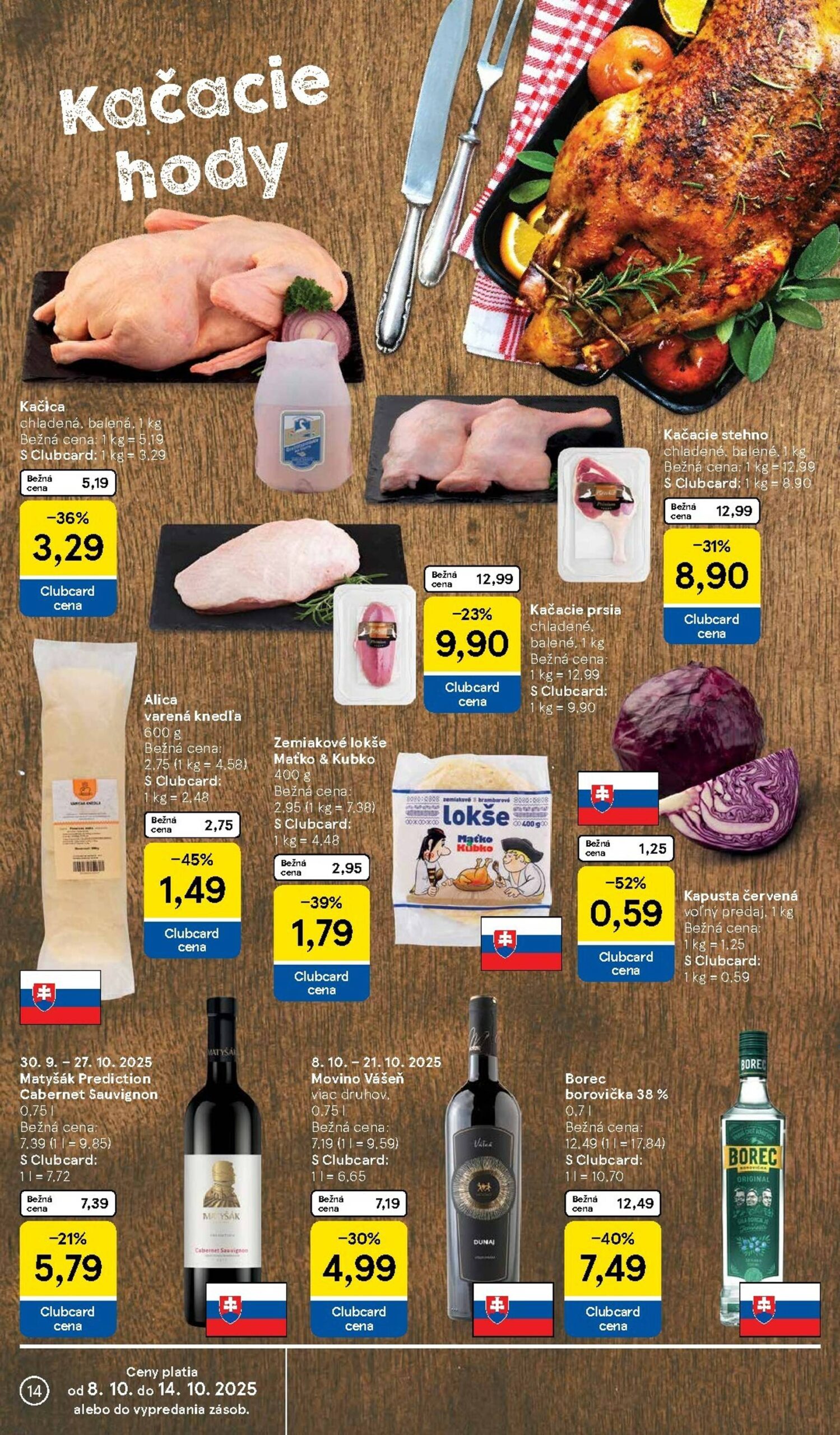 Page 14 of Aktuálny tesco leták platný od stredy 08.10 do 14.10