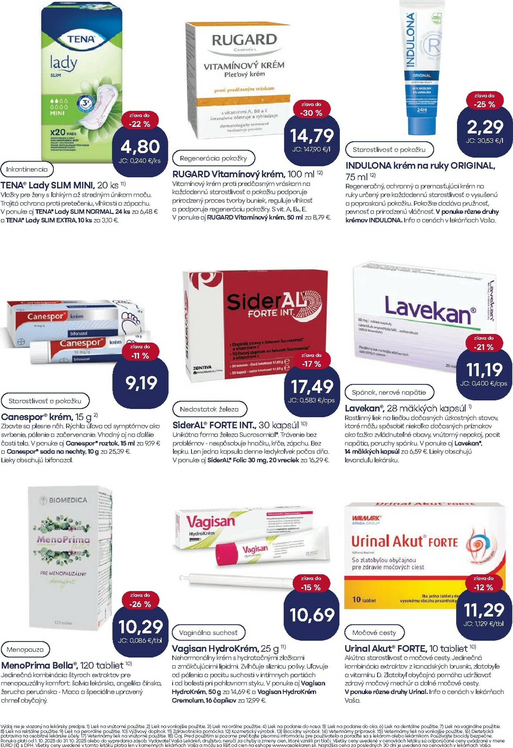 Page 14 of Aktuálny vasa-lekaren leták platný od stredy 01.10 do 31.10