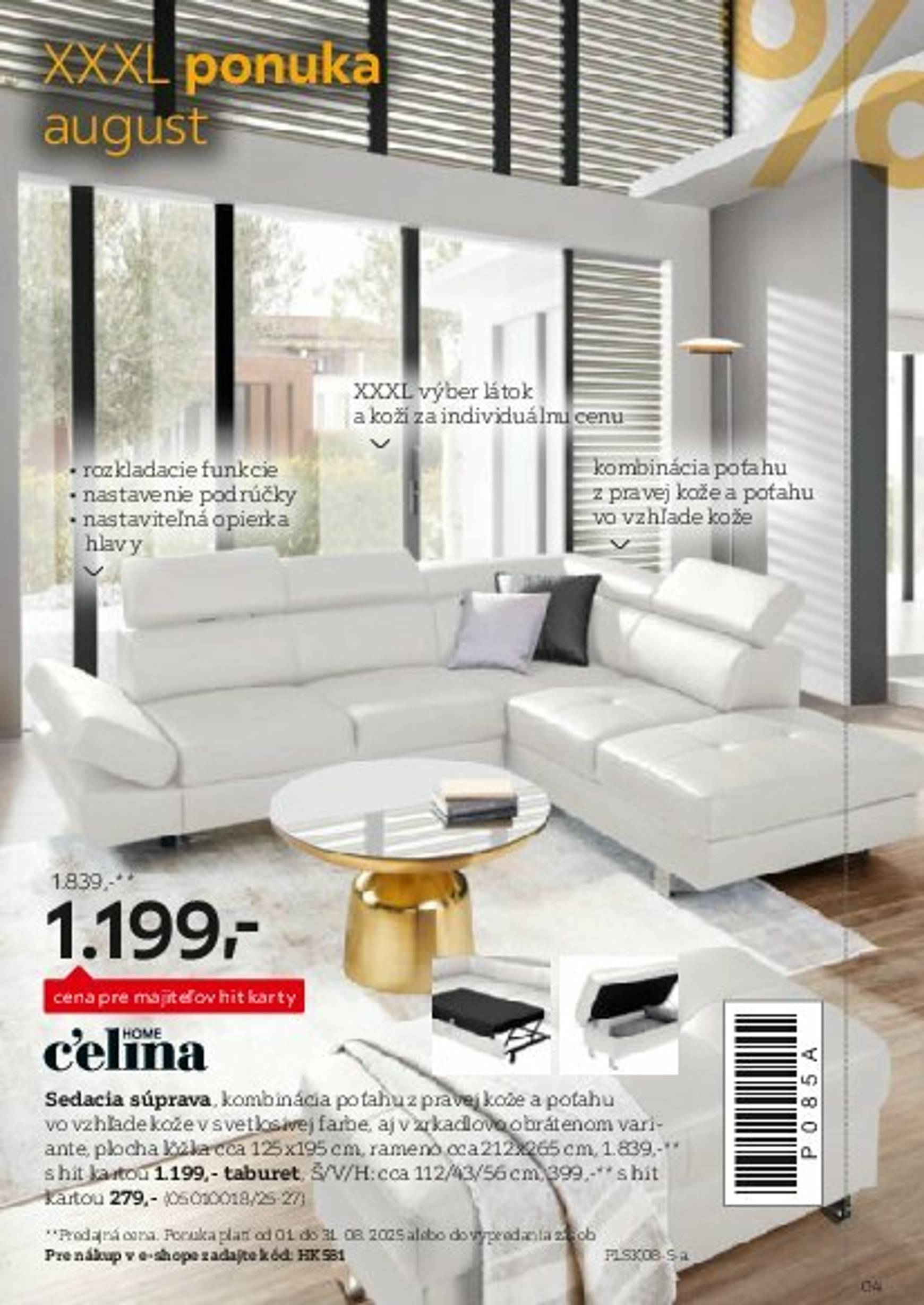 Page 4 of Aktuálny xxxlutz leták platný od soboty 01.08 do 31.01