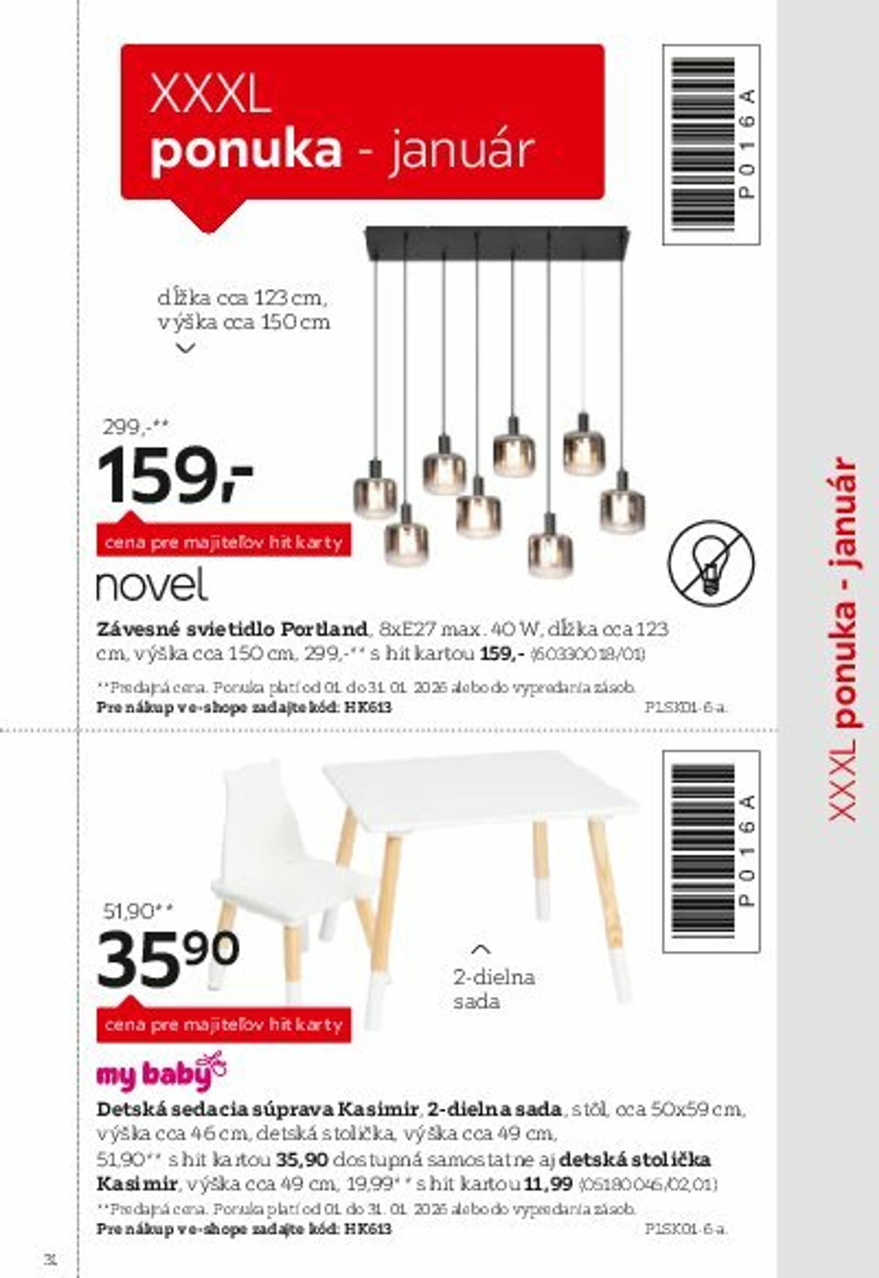 Page 31 of Aktuálny xxxlutz leták platný od soboty 01.08 do 31.01