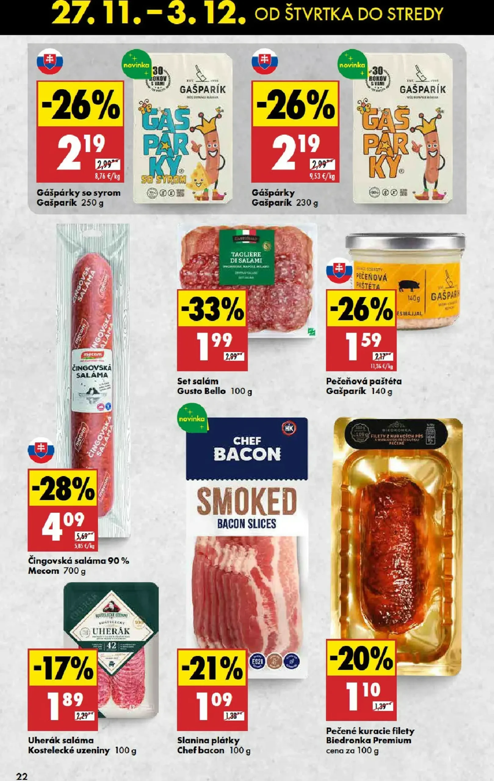 Page 22 of Aktuálny biedronka leták platný od štvrtka 27.11 do 03.12