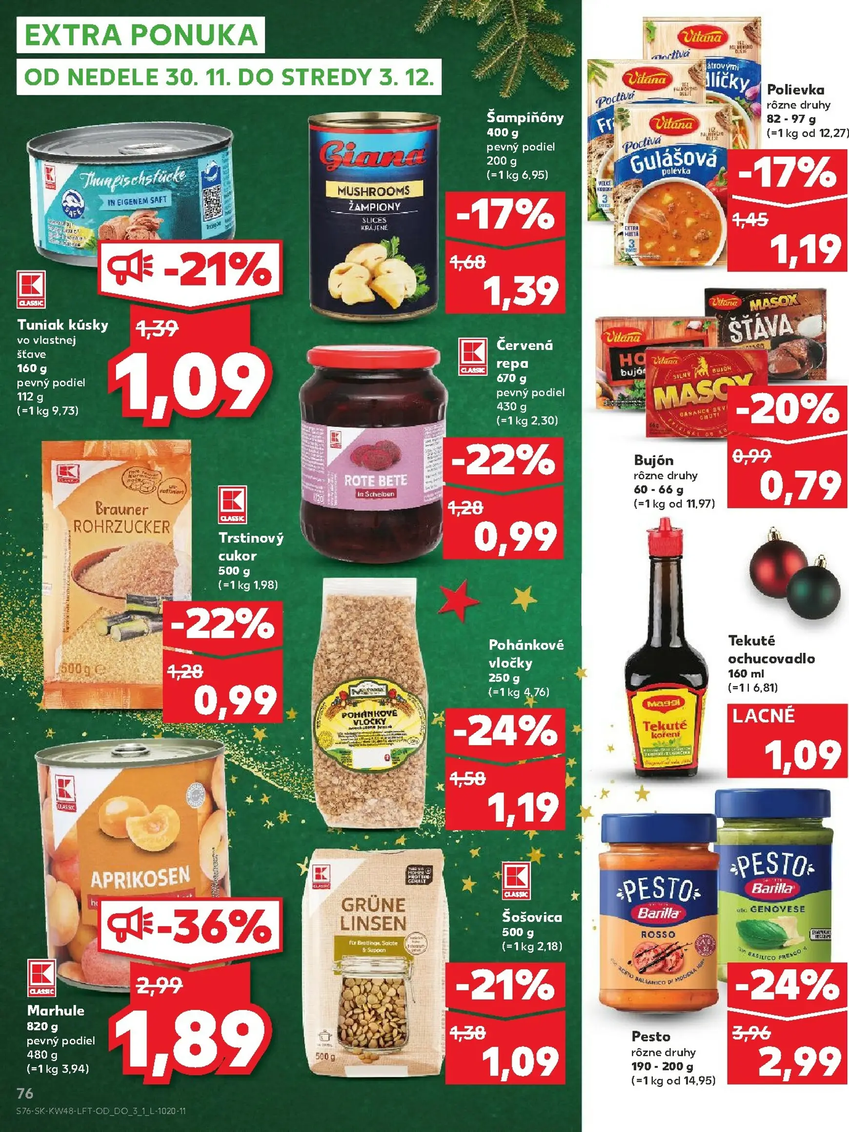 Page 76 of Aktuálny kaufland leták platný od štvrtka 27.11 do 03.12