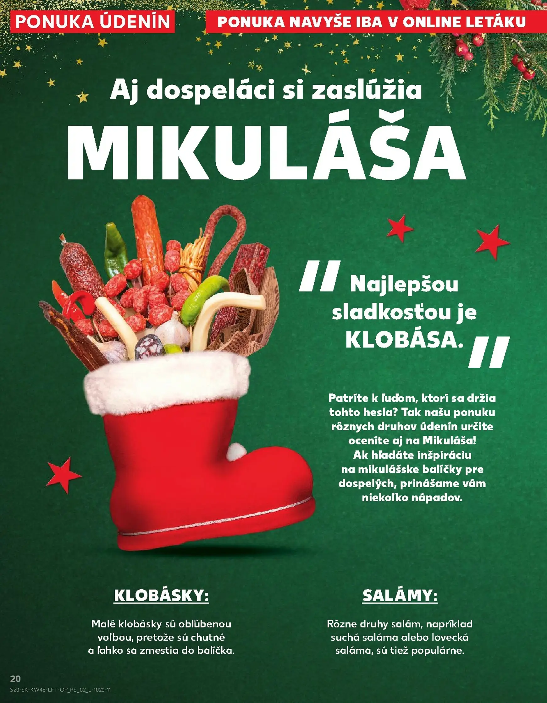 Page 20 of Aktuálny kaufland leták platný od štvrtka 27.11 do 03.12