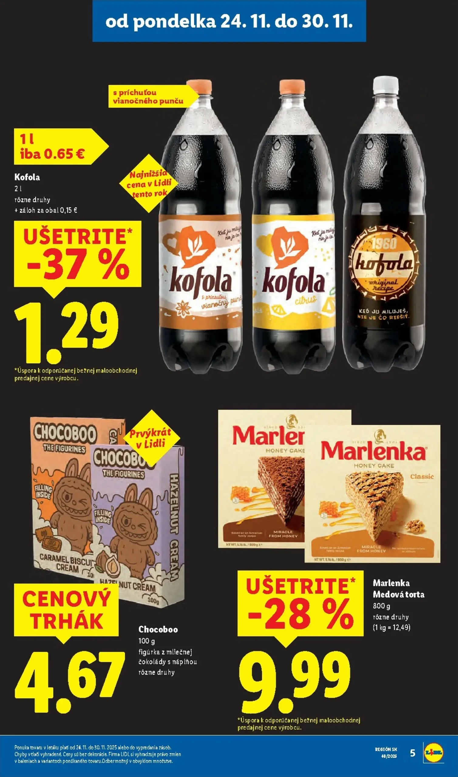 Page 5 of Aktuálny lidl leták platný od pondelka 24.11 do 30.11
