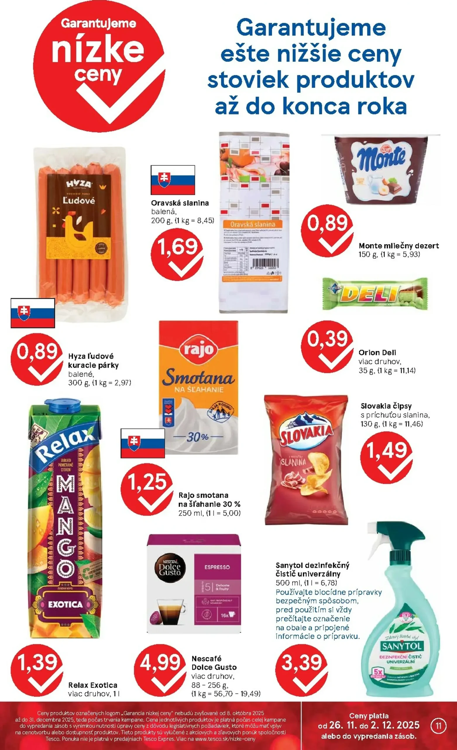 Page 11 of Aktuálny tesco leták platný od stredy 26.11 do 02.12
