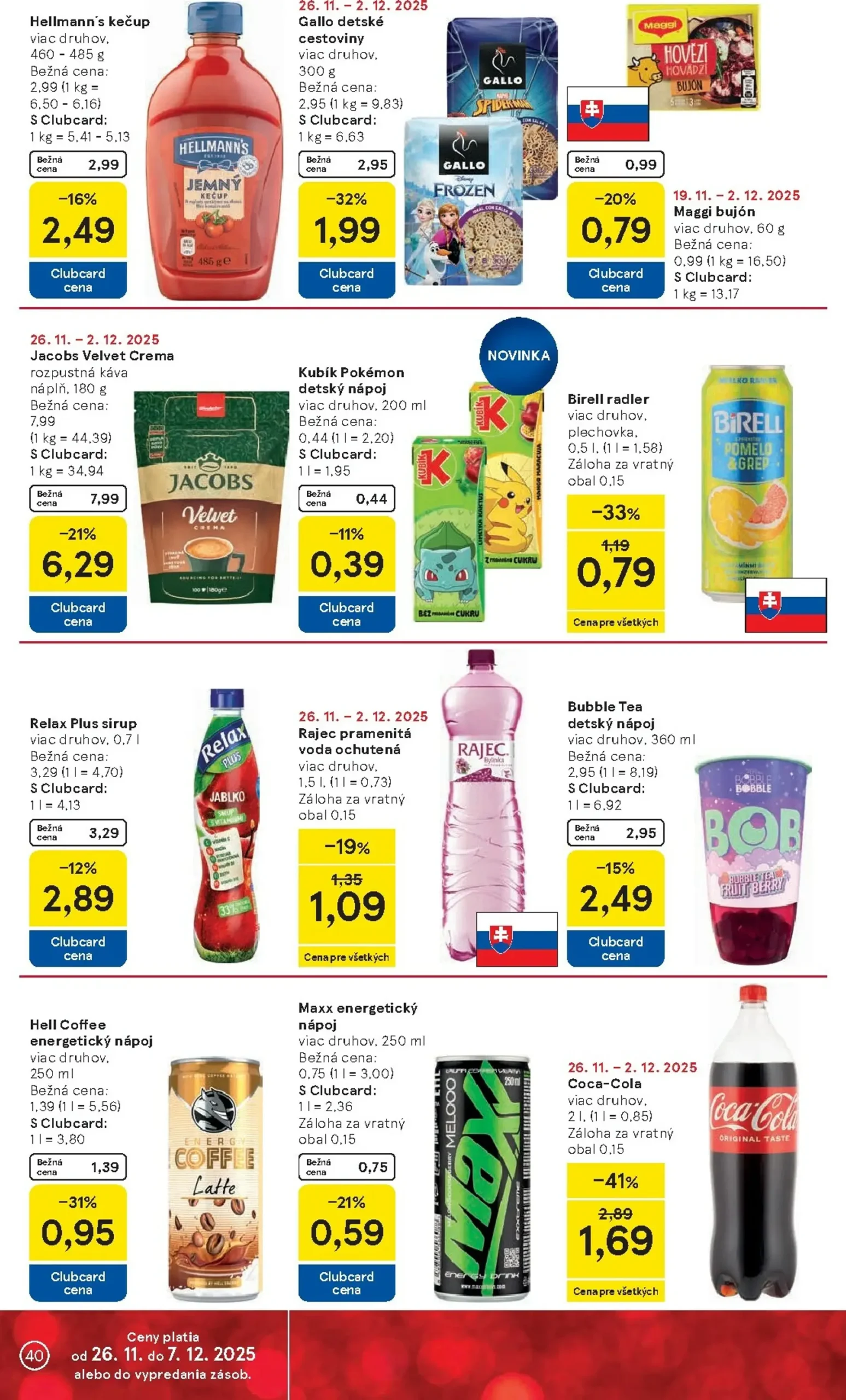Page 40 of Aktuálny tesco leták platný od stredy 26.11 do 02.12