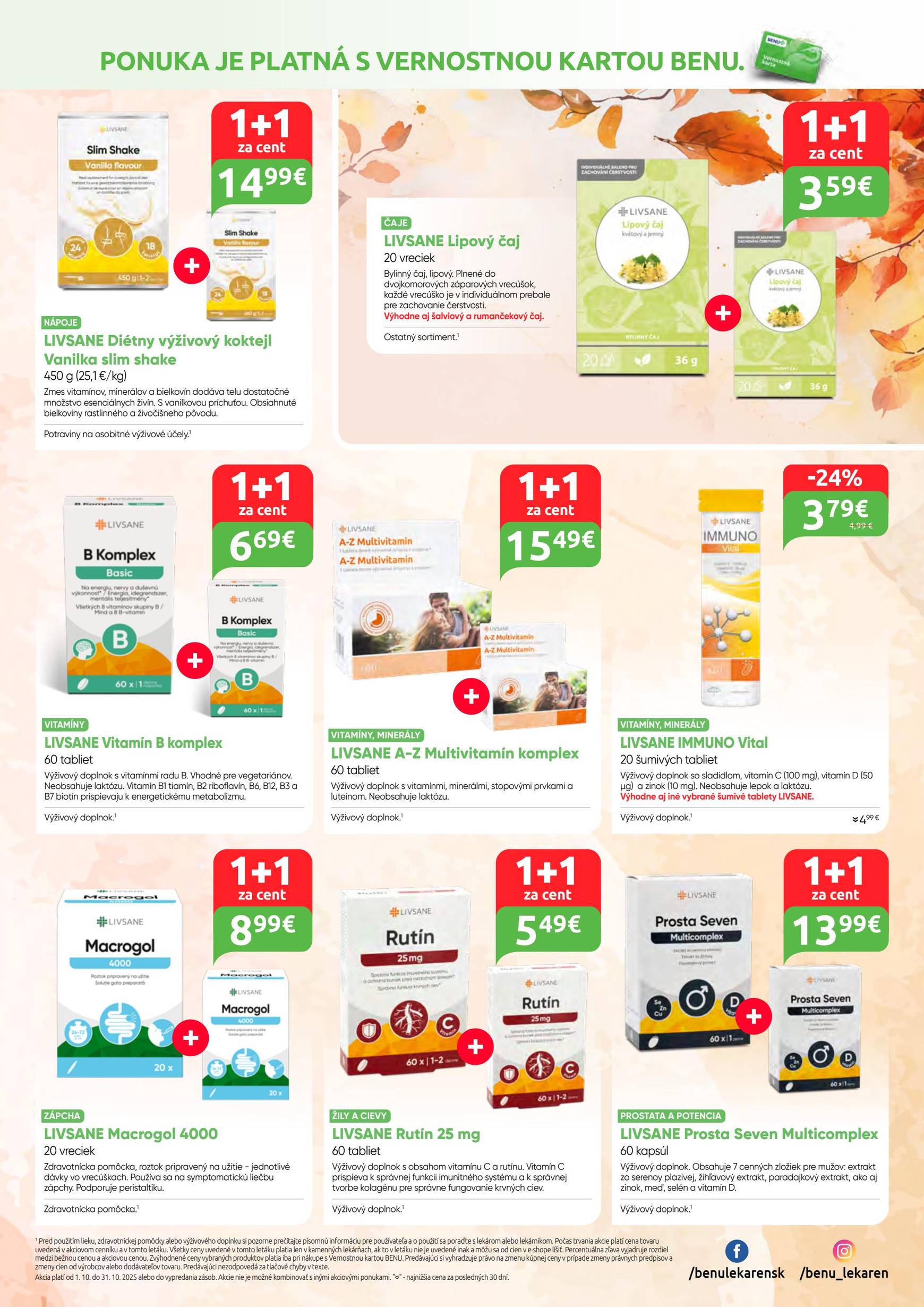 Page 12 of Aktuálny benu-lekaren leták platný od stredy 01.10 do 31.10