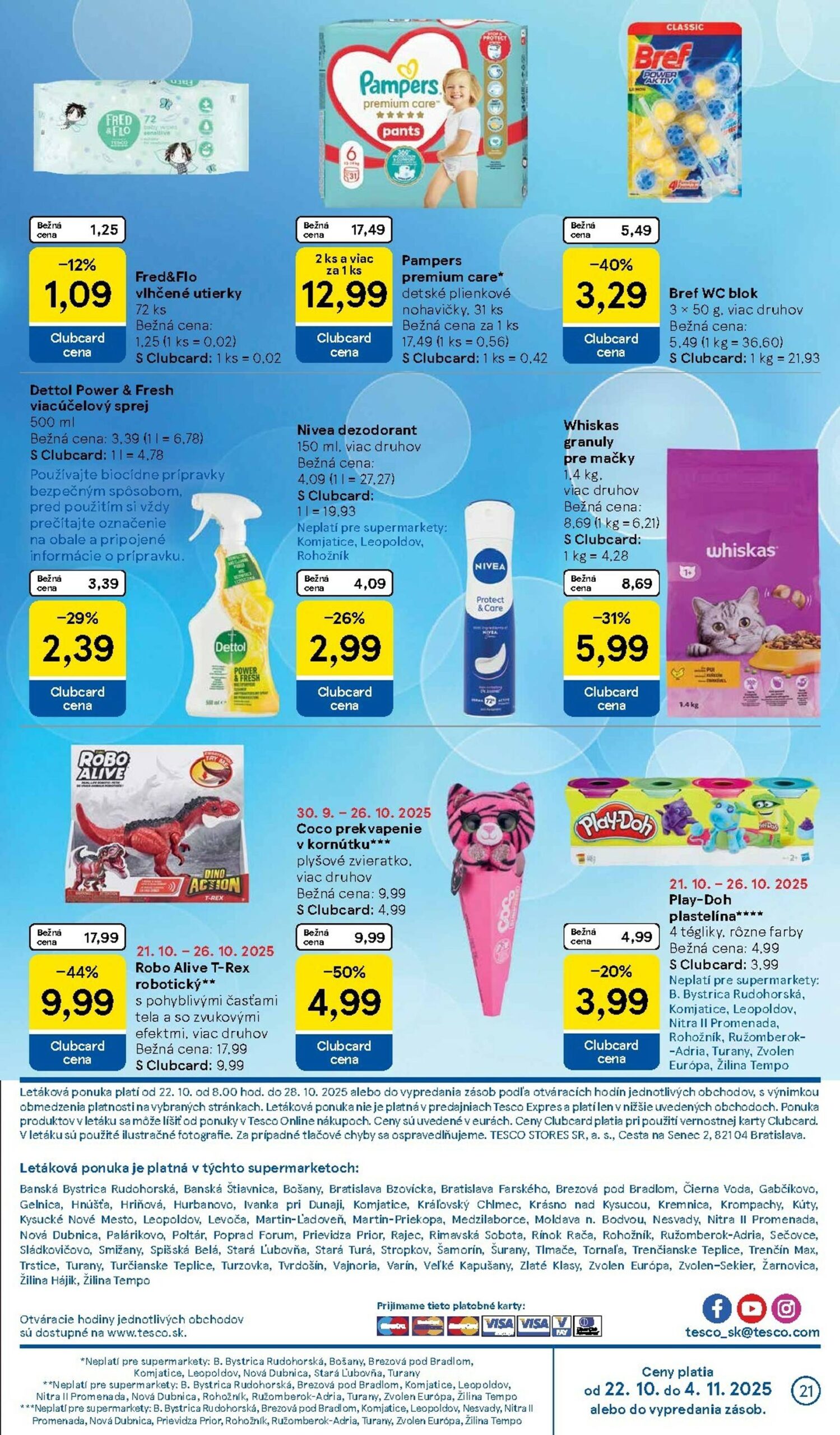 Page 21 of Aktuálny tesco leták platný od stredy 22.10 do 28.10