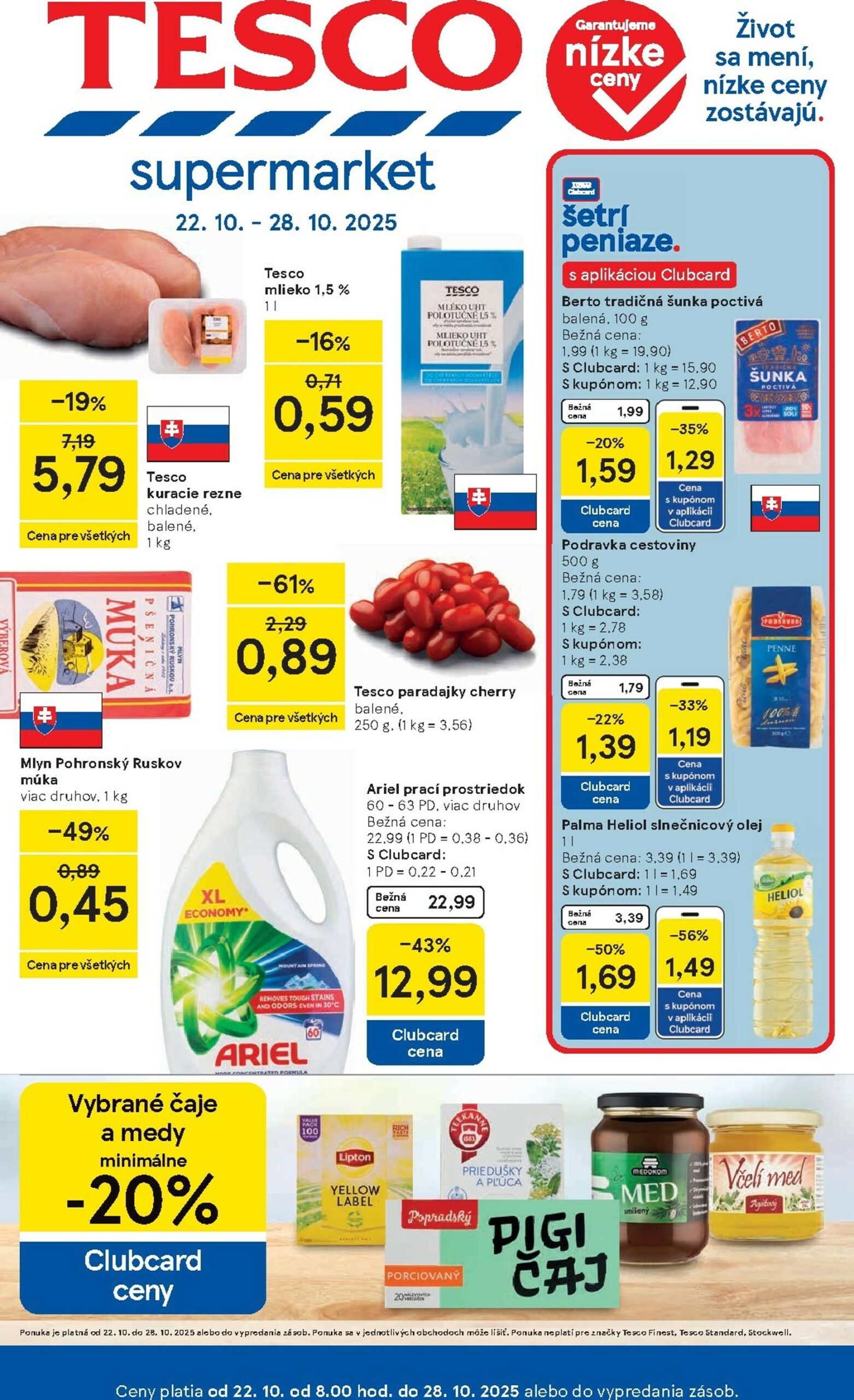 Page 1 of Aktuálny tesco leták platný od stredy 22.10 do 28.10