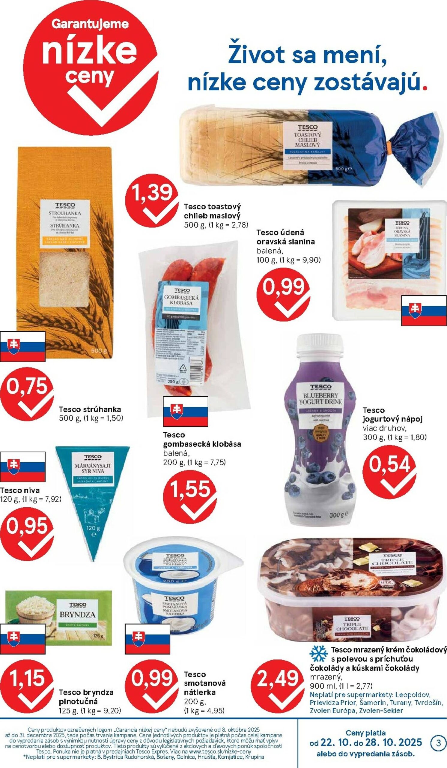 Page 3 of Aktuálny tesco leták platný od stredy 22.10 do 28.10