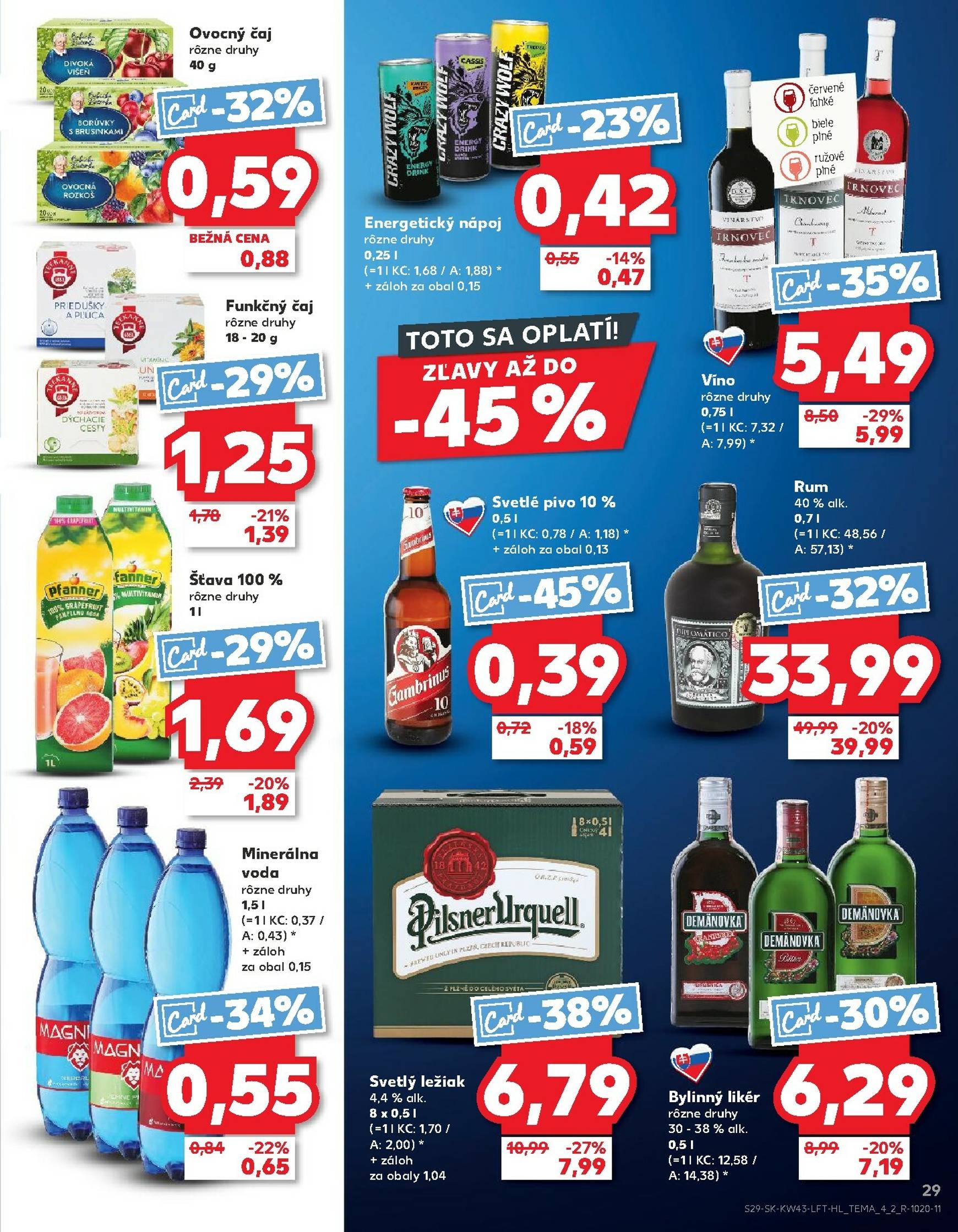 Page 29 of Aktuálny kaufland leták platný od štvrtka 23.10 do 29.10