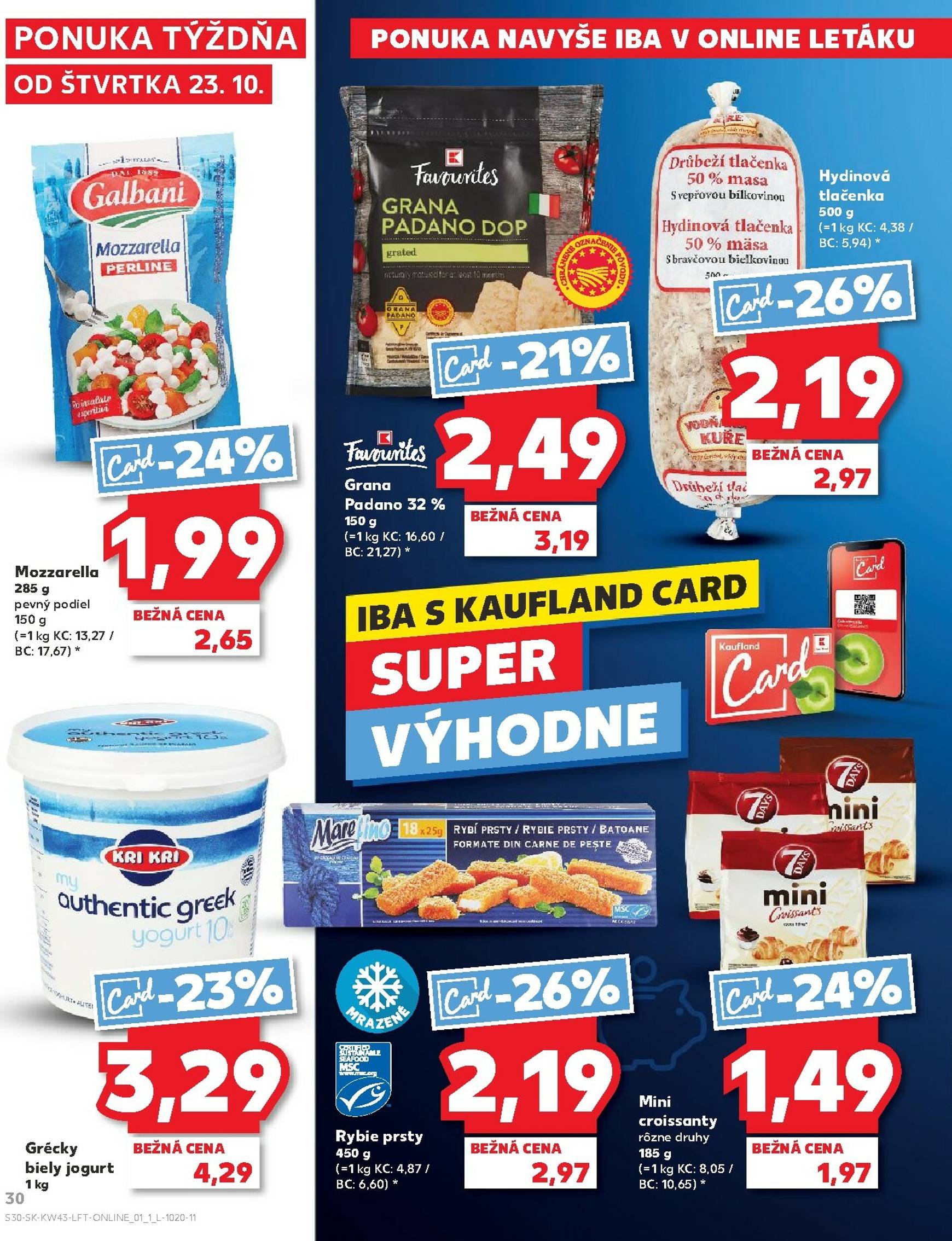 Page 30 of Aktuálny kaufland leták platný od štvrtka 23.10 do 29.10
