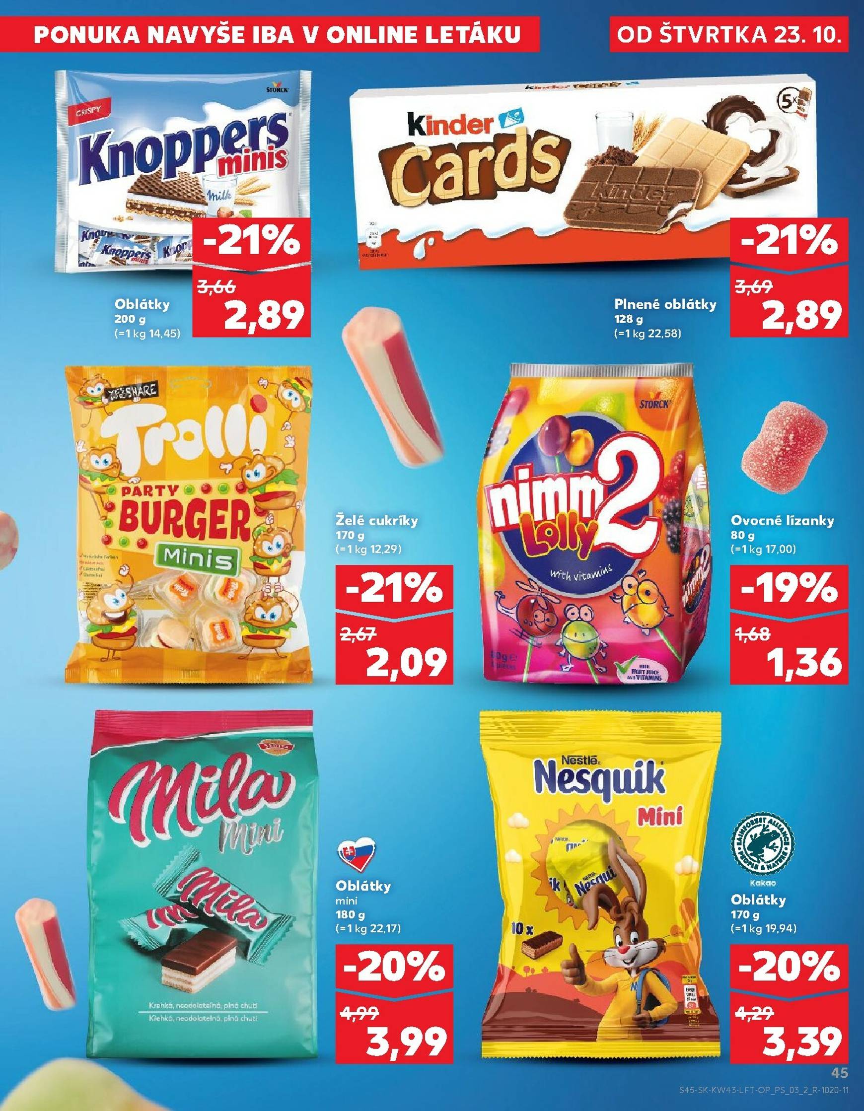 Page 45 of Aktuálny kaufland leták platný od štvrtka 23.10 do 29.10