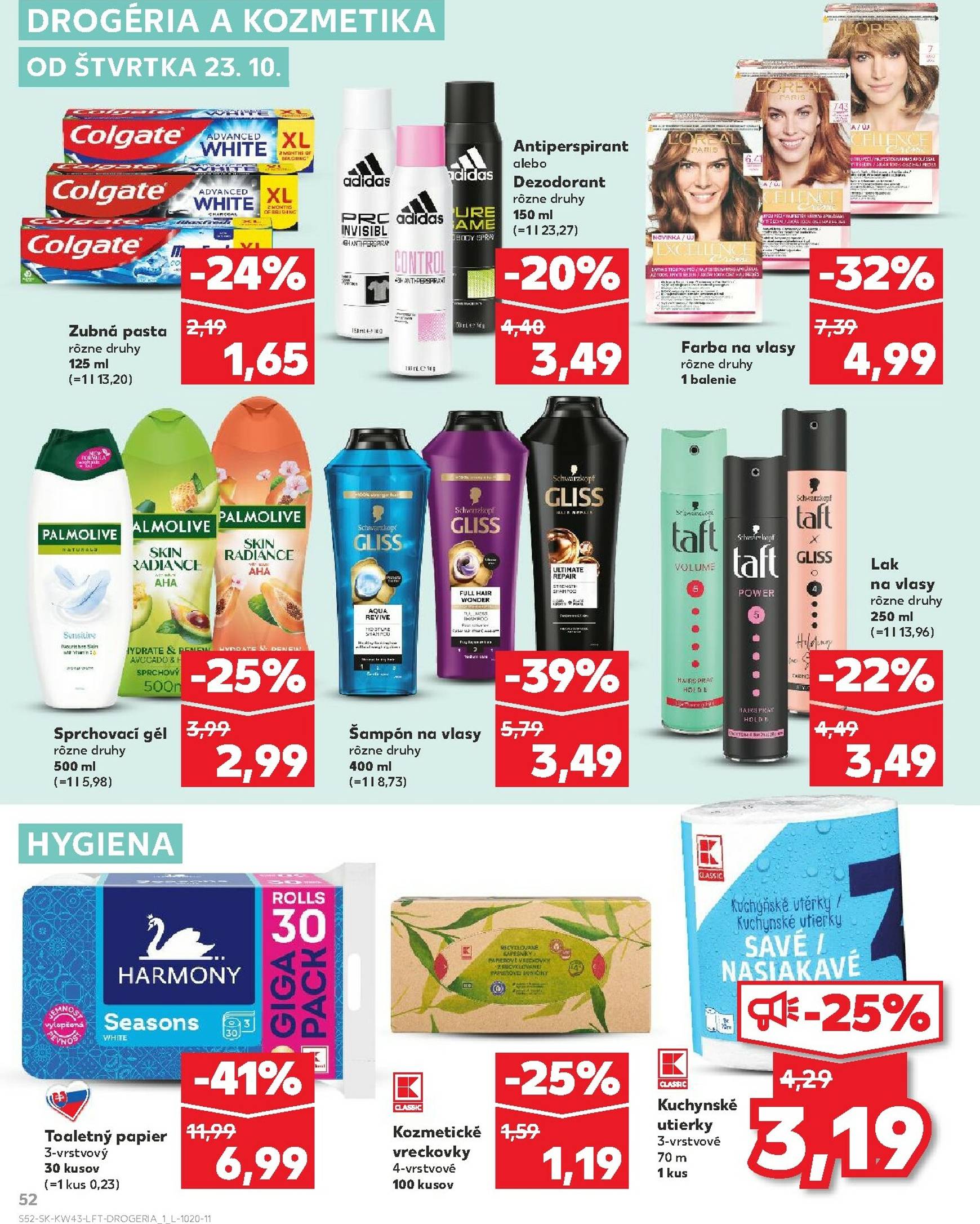Page 52 of Aktuálny kaufland leták platný od štvrtka 23.10 do 29.10