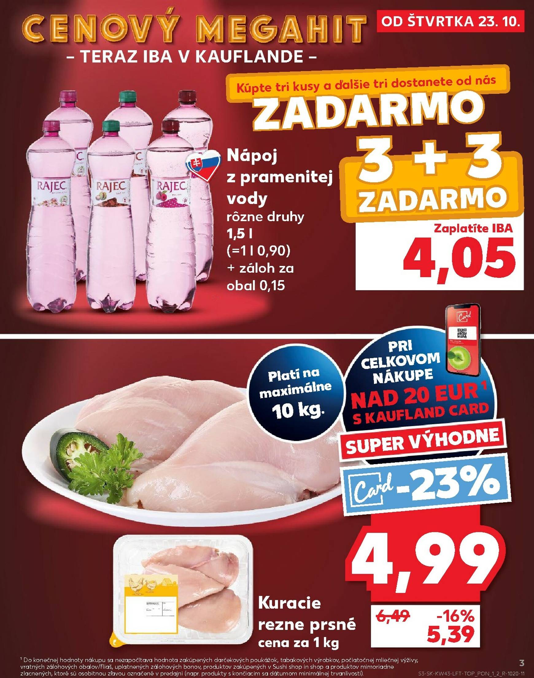 Page 3 of Aktuálny kaufland leták platný od štvrtka 23.10 do 29.10