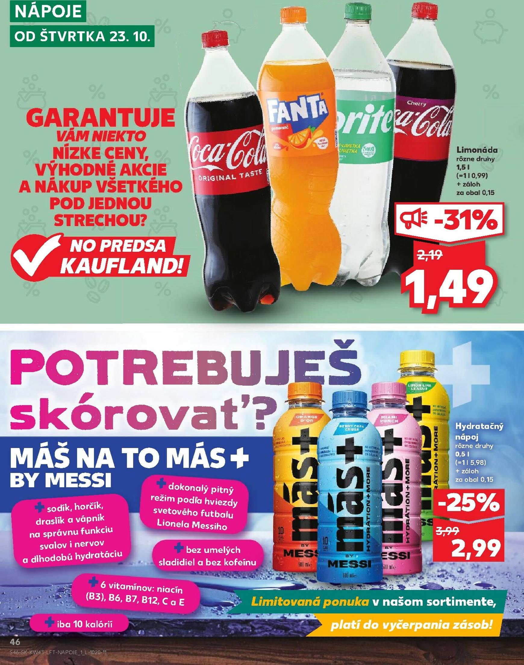 Page 46 of Aktuálny kaufland leták platný od štvrtka 23.10 do 29.10