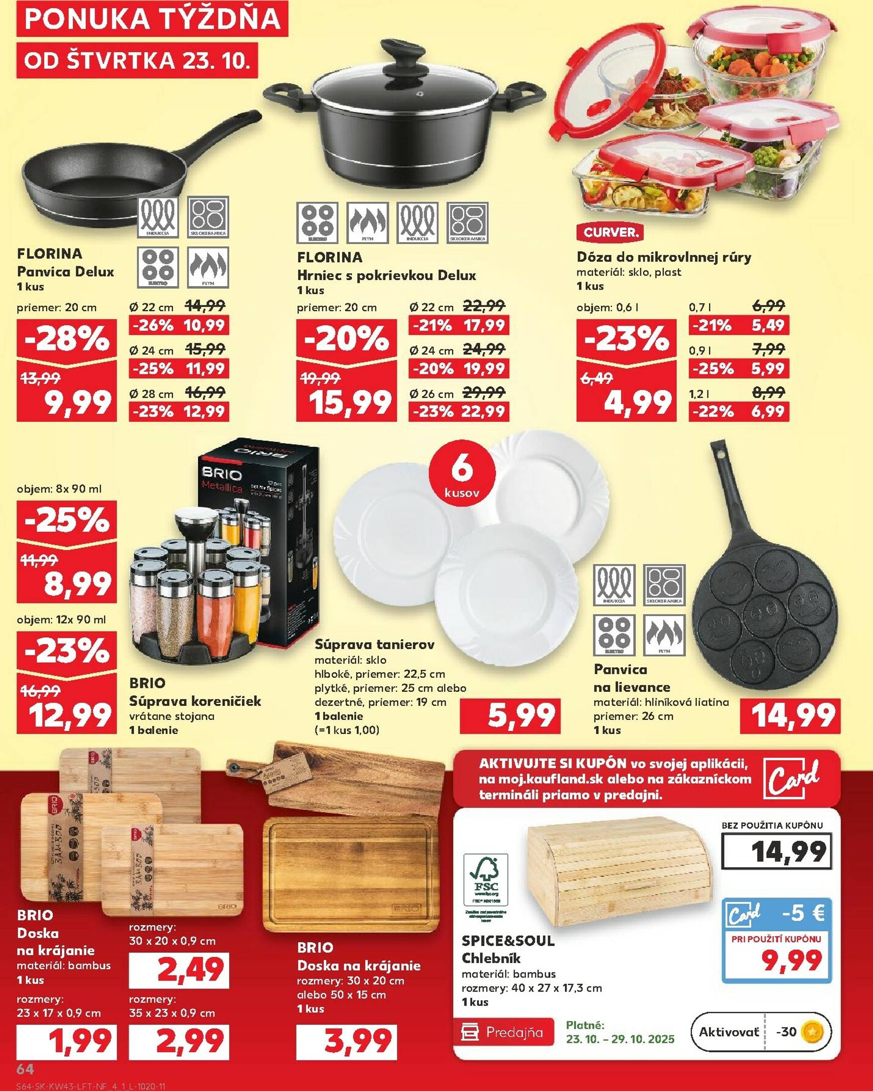 Page 64 of Aktuálny kaufland leták platný od štvrtka 23.10 do 29.10