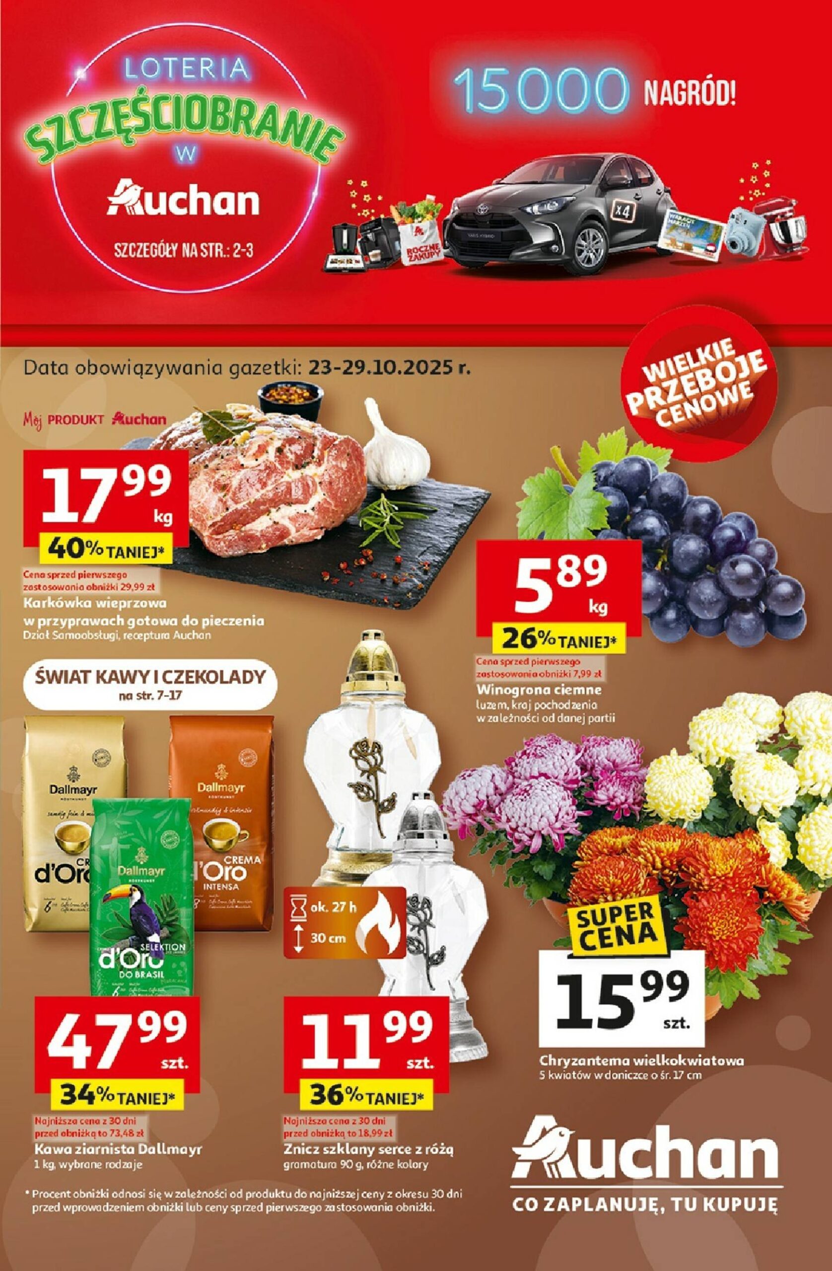 Page 1 of Aktuálny auchan-polsko leták platný od štvrtka 23.10 do 29.10