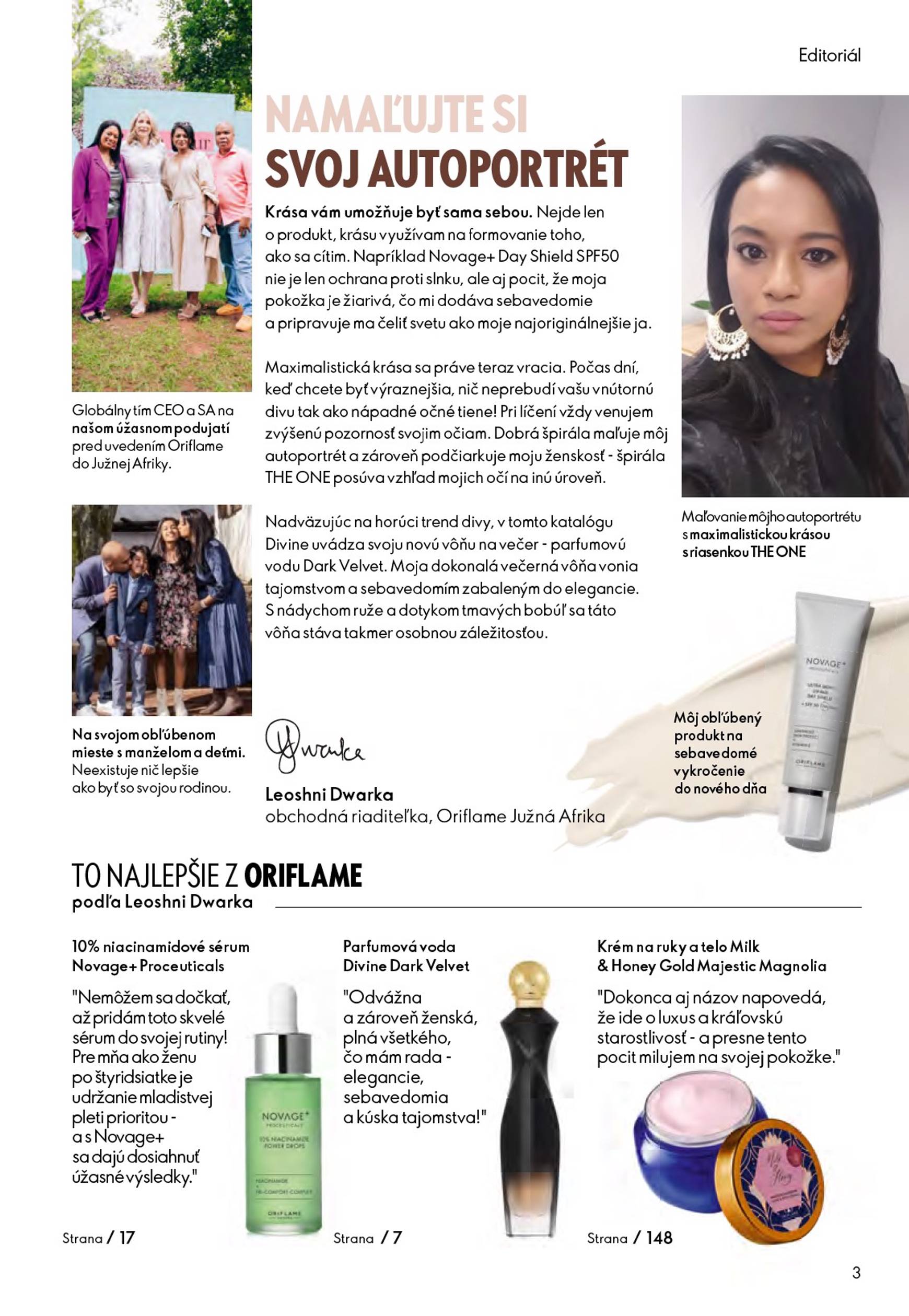 Page 3 of Aktuálny oriflame leták platný od stredy 22.10 do 11.11