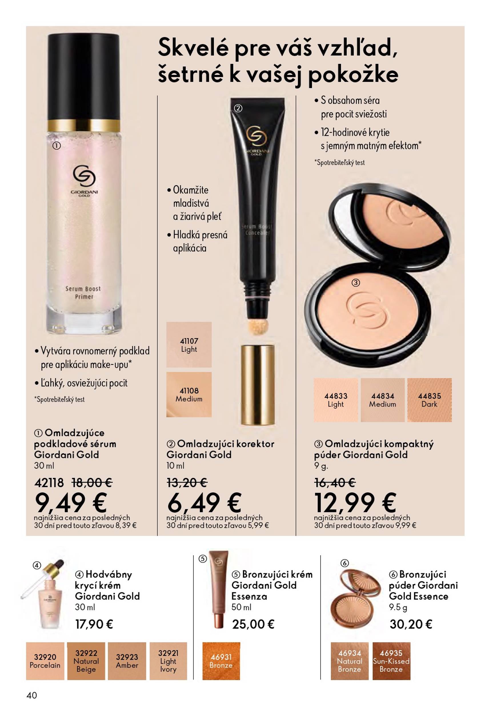 Page 40 of Aktuálny oriflame leták platný od stredy 22.10 do 11.11
