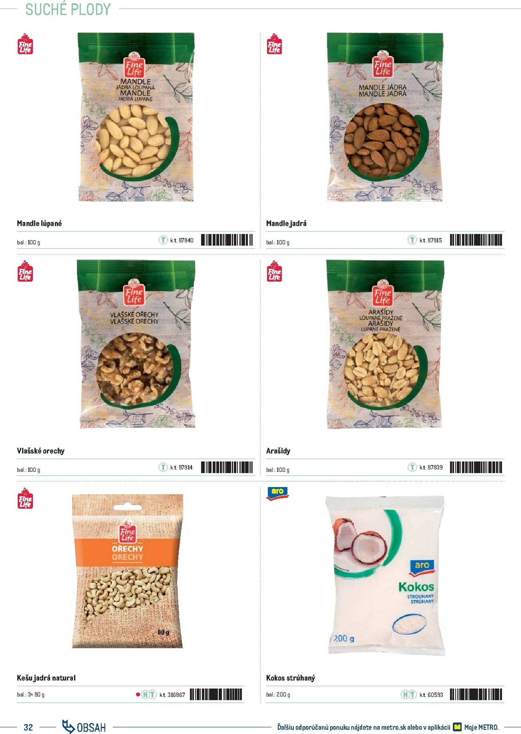 Page 32 of Aktuálny metro leták platný od stredy 01.10 do 31.12