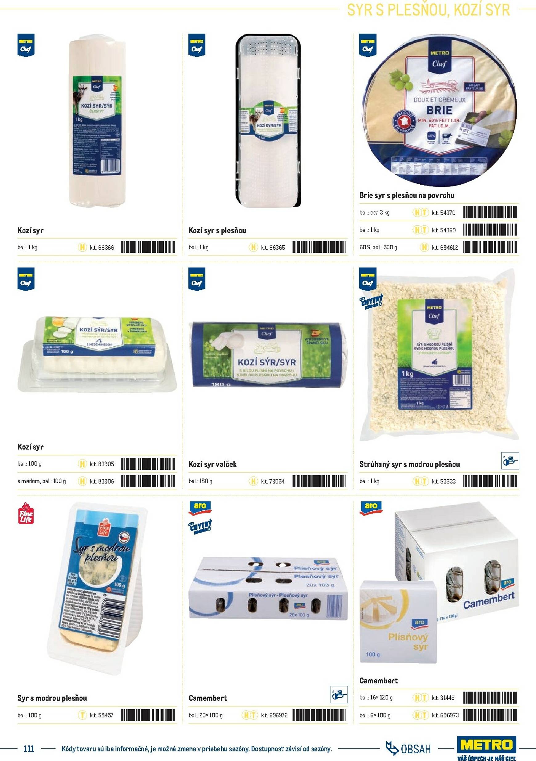 Page 111 of Aktuálny metro leták platný od stredy 01.10 do 31.12