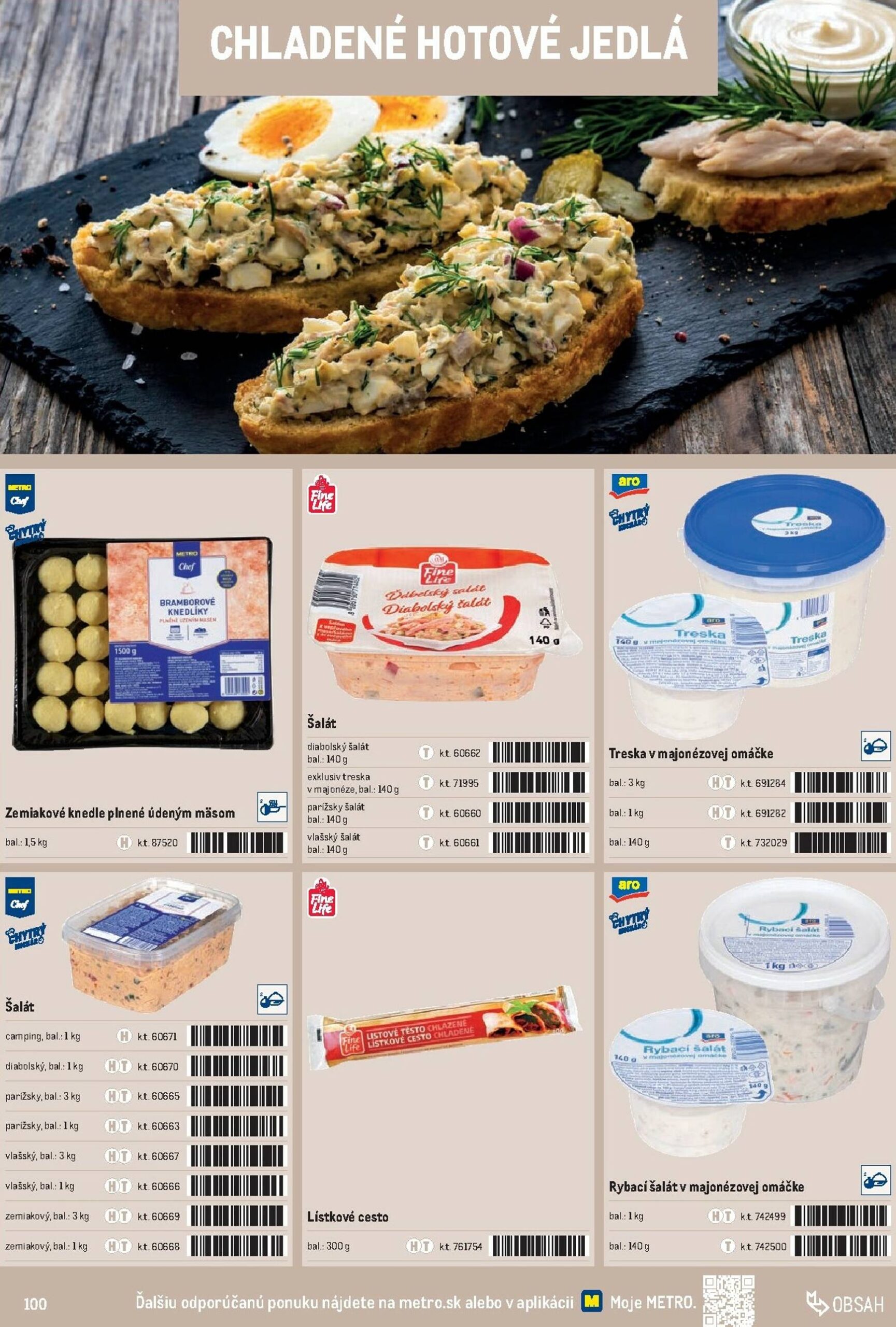 Page 100 of Aktuálny metro leták platný od stredy 01.10 do 31.12